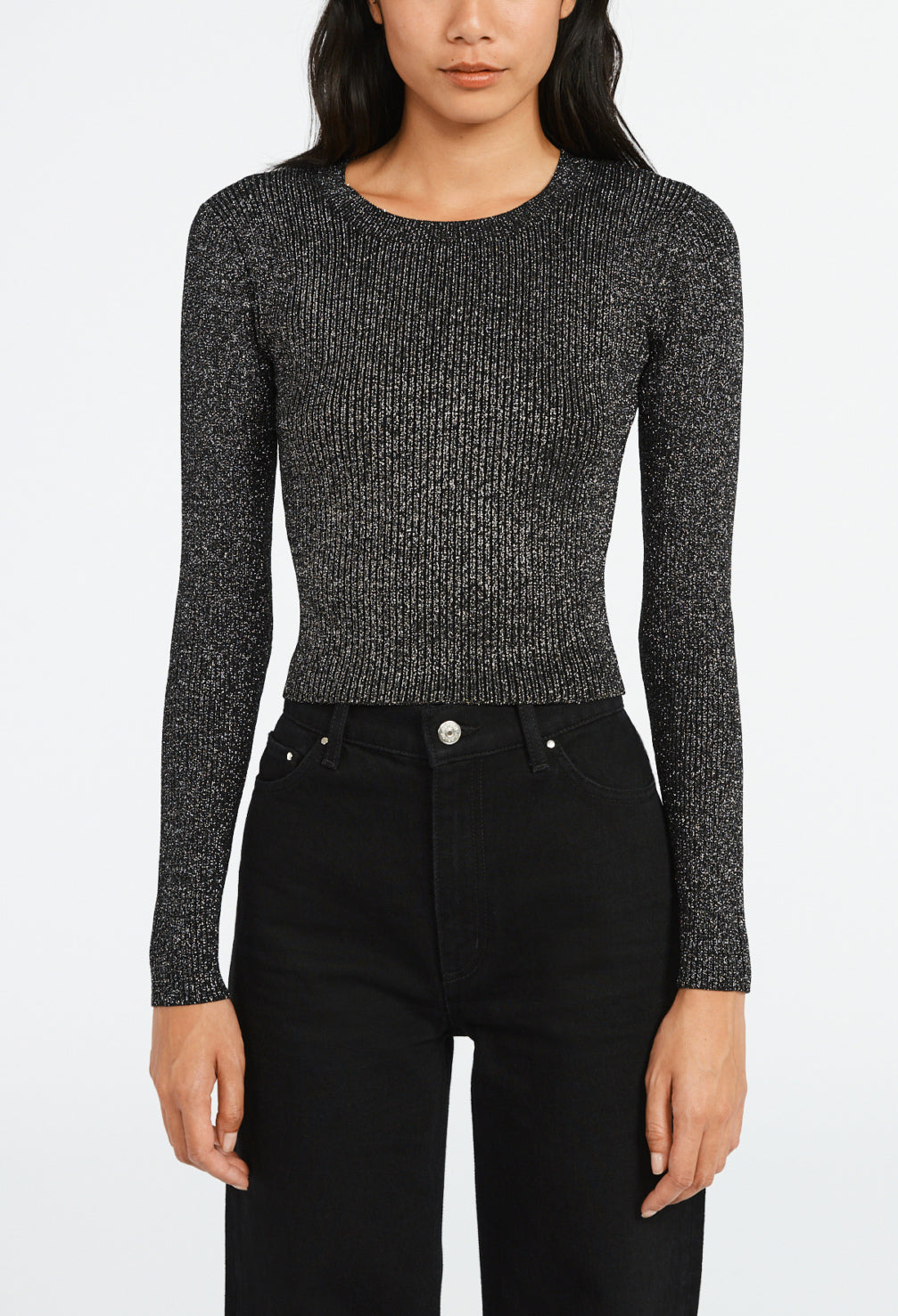 Pull argnt maill scintillant Faume - seconde main