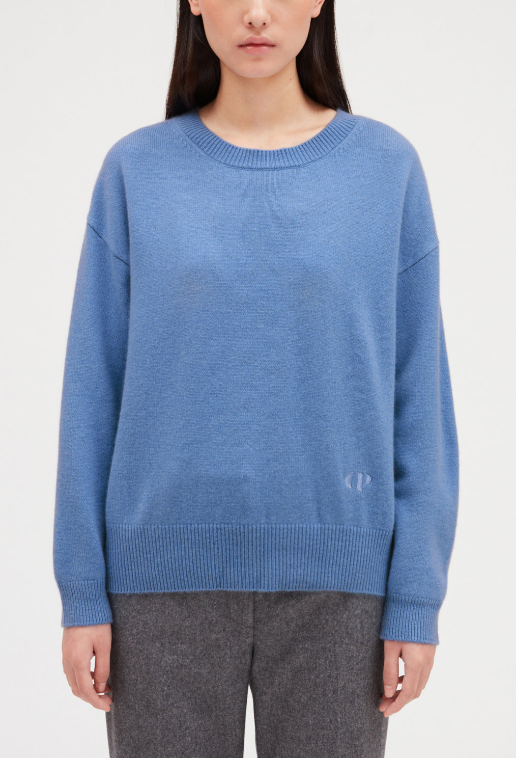 Pull bleu 100% cachemir Faume - seconde main