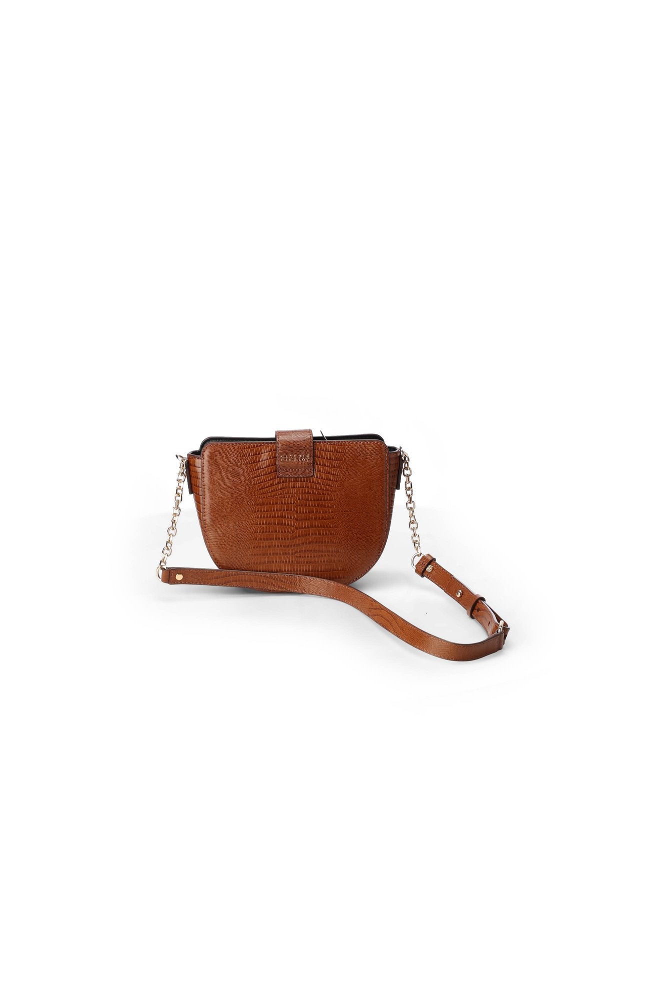 Sac besace Anouck en cuir façon lézard Faume - seconde main