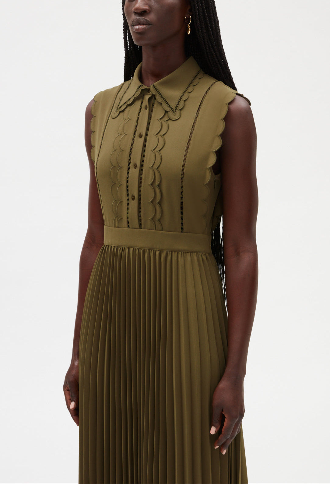 Robe longue kaki Faume - seconde main