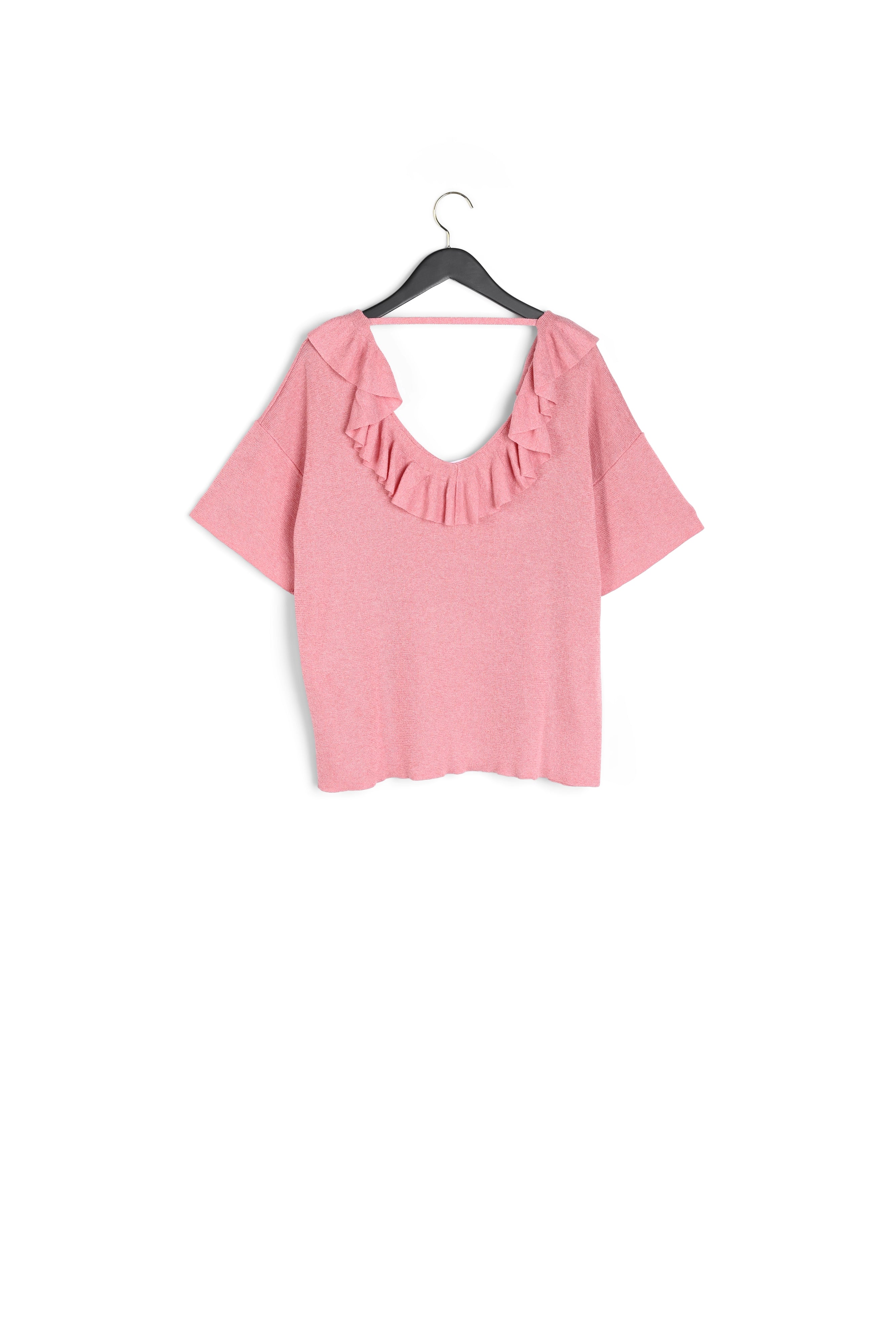 Pull à manches courtes volanté Faume - seconde main