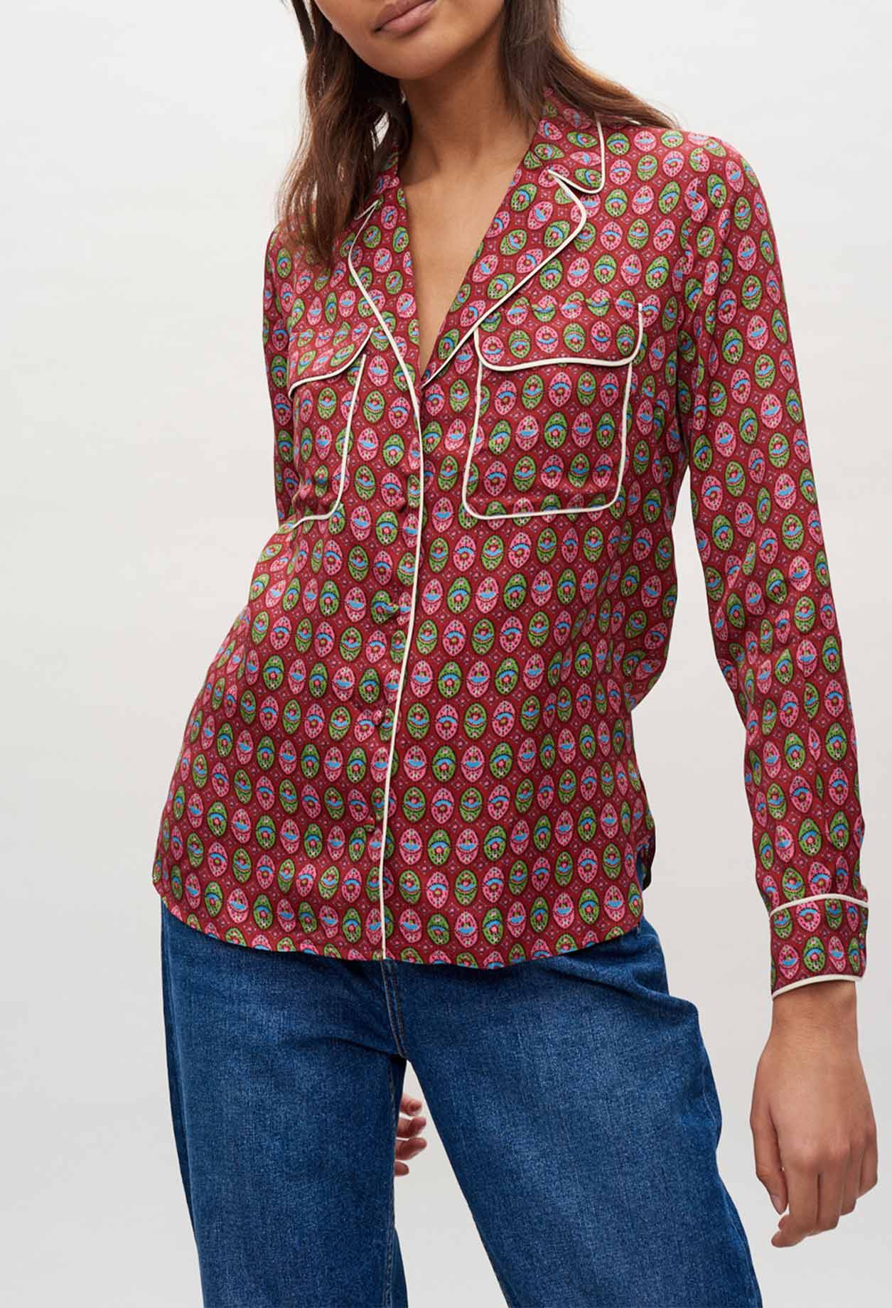 Blouse à motifs Faume - seconde main