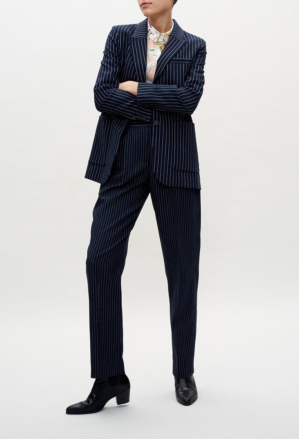 Veste de tailleur rayée Faume - seconde main