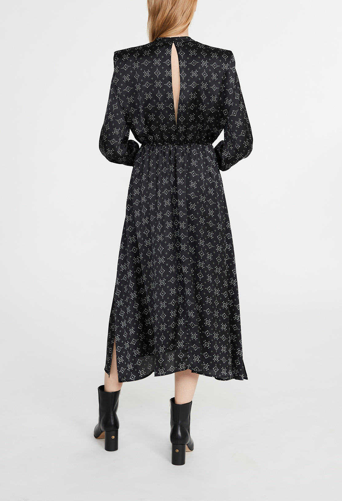 Robe longue à motifs géométrique Faume - seconde main