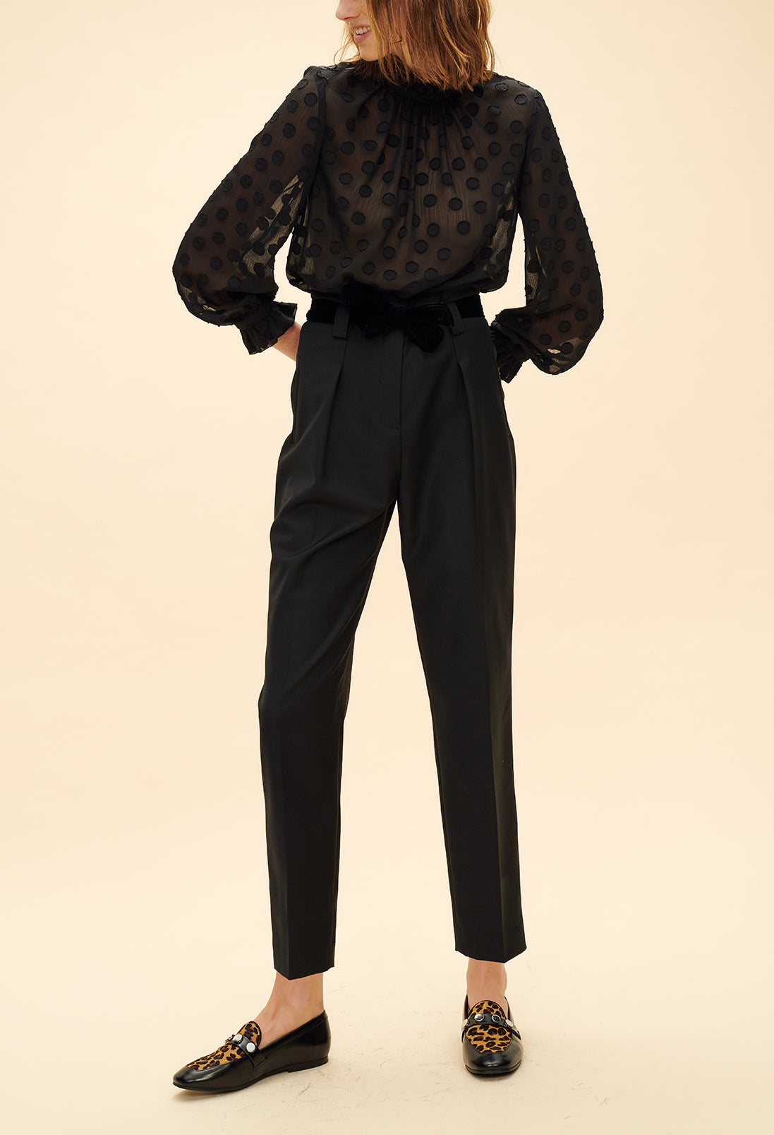 Top plumetis col victorien Faume - seconde main