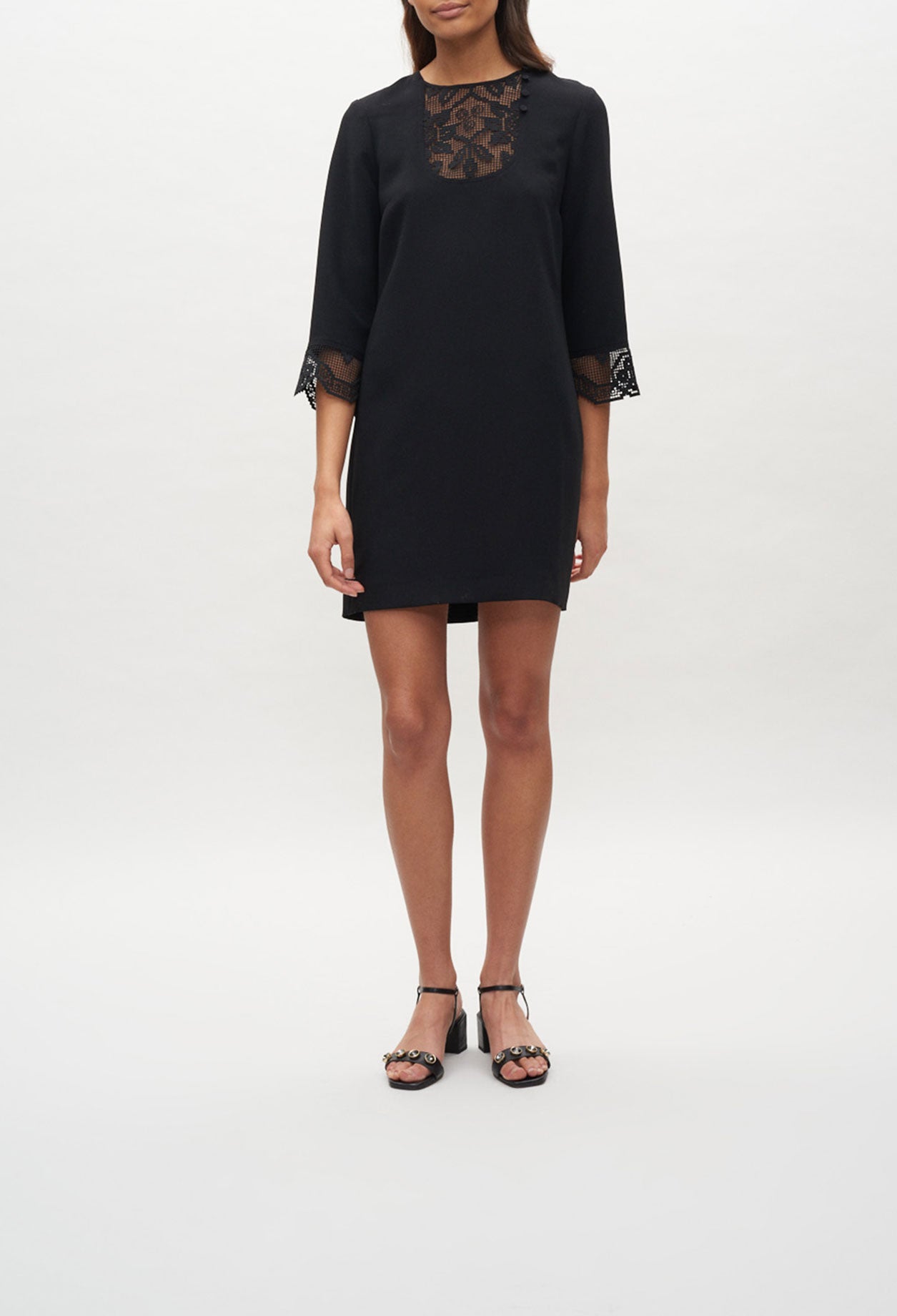 Robe à finitions en dentelle Faume - seconde main