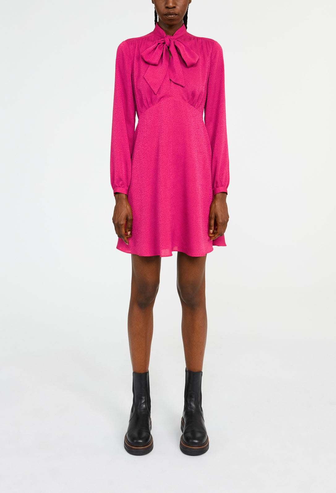 Robe fluide col lavallière Faume - seconde main