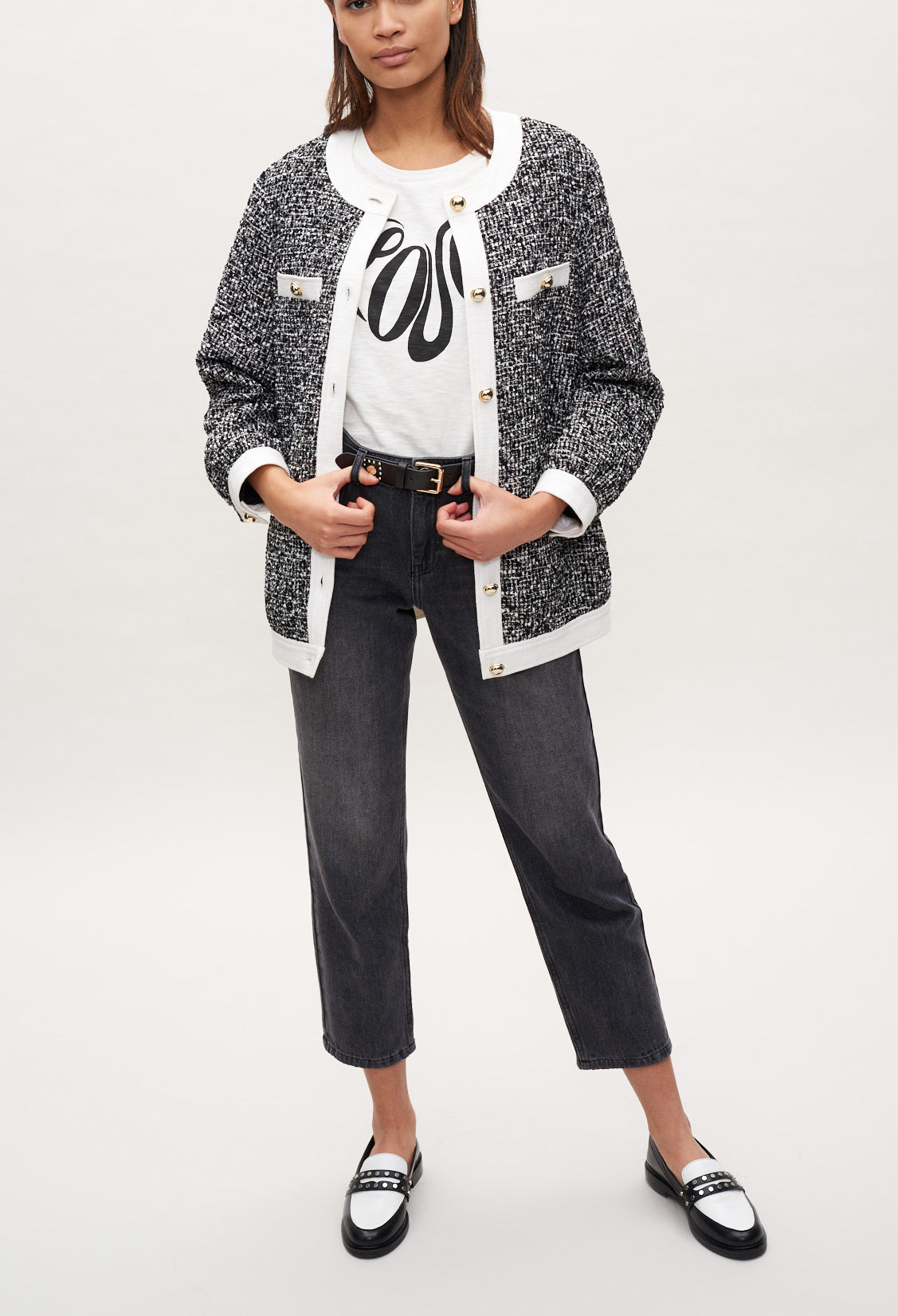 Blouson en tweed Faume - seconde main