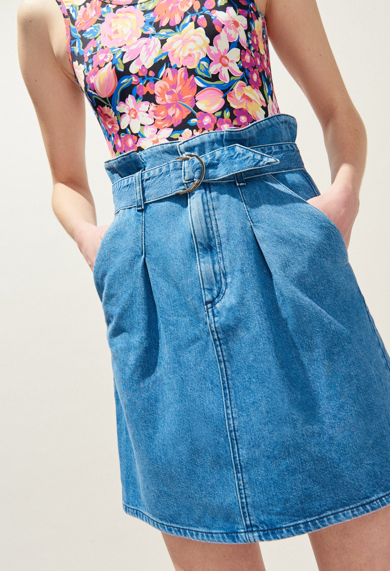 Jupe en jean patineuse Faume - seconde main