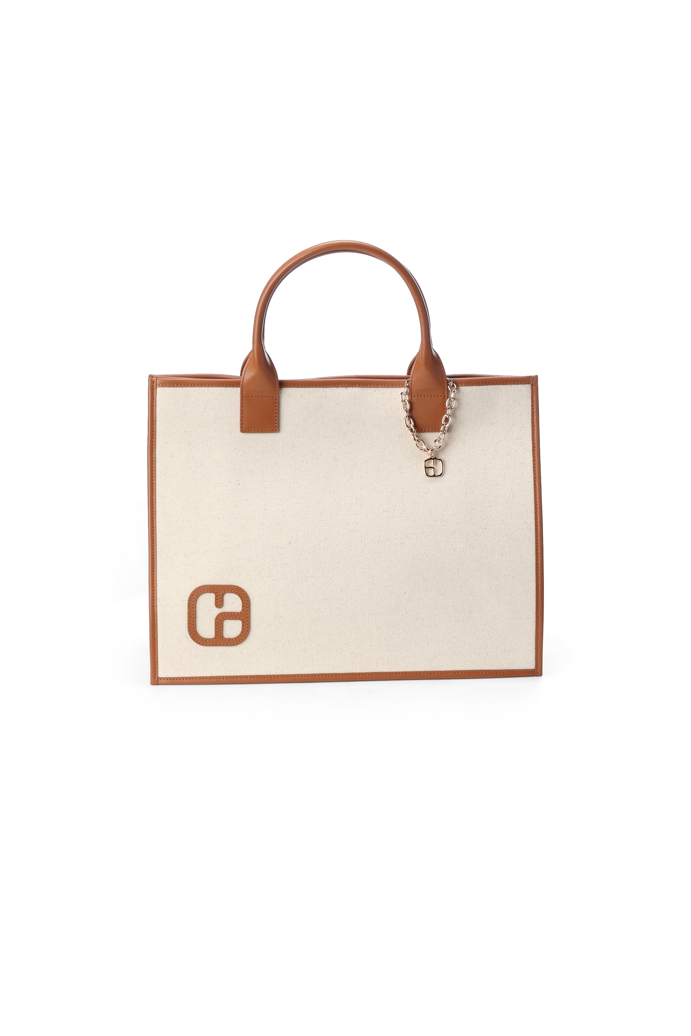 Sac cabas Auguste toile beige Faume - seconde main