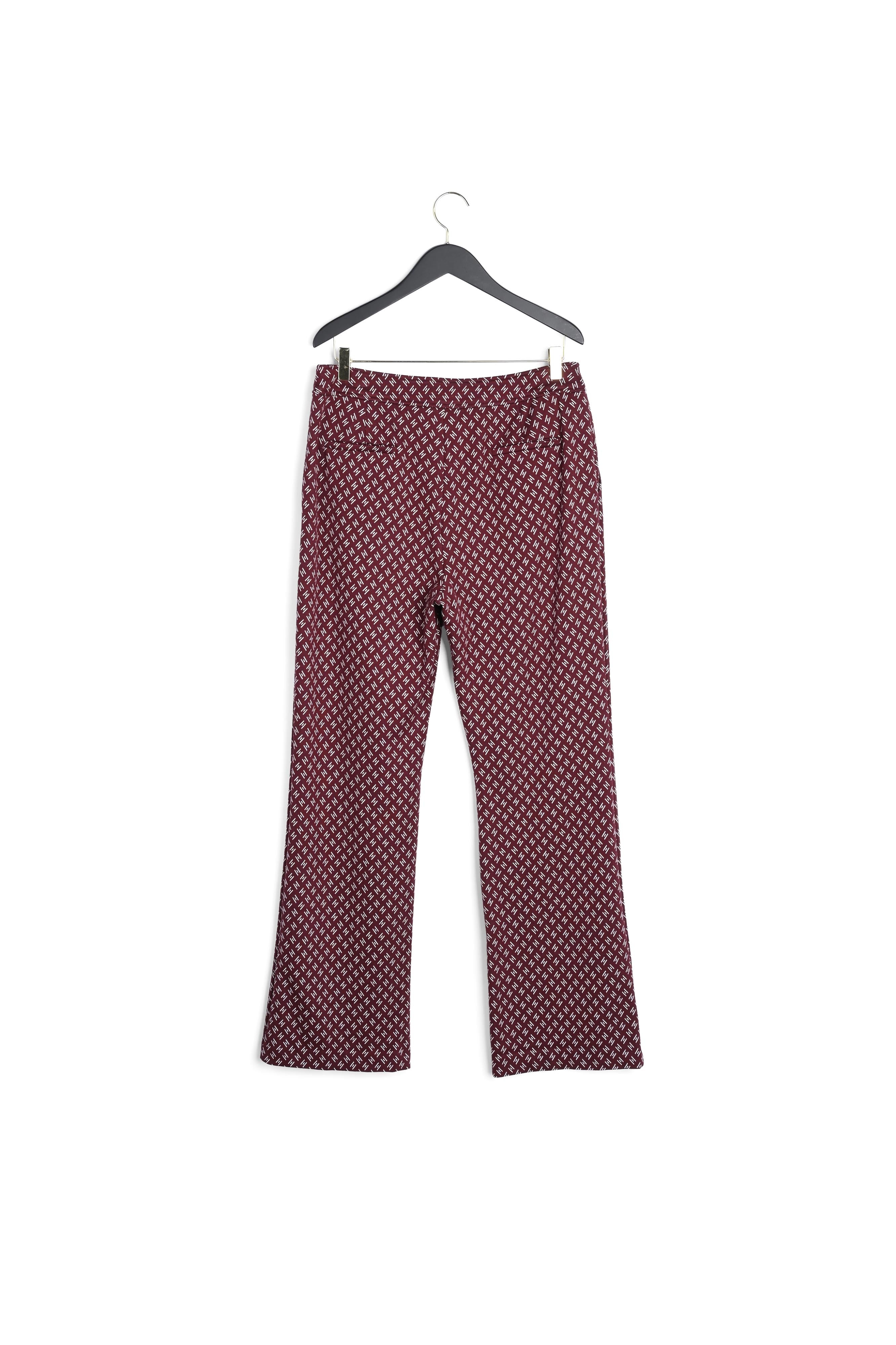 Pantalon bicolore taille haute imprimé Faume - seconde main