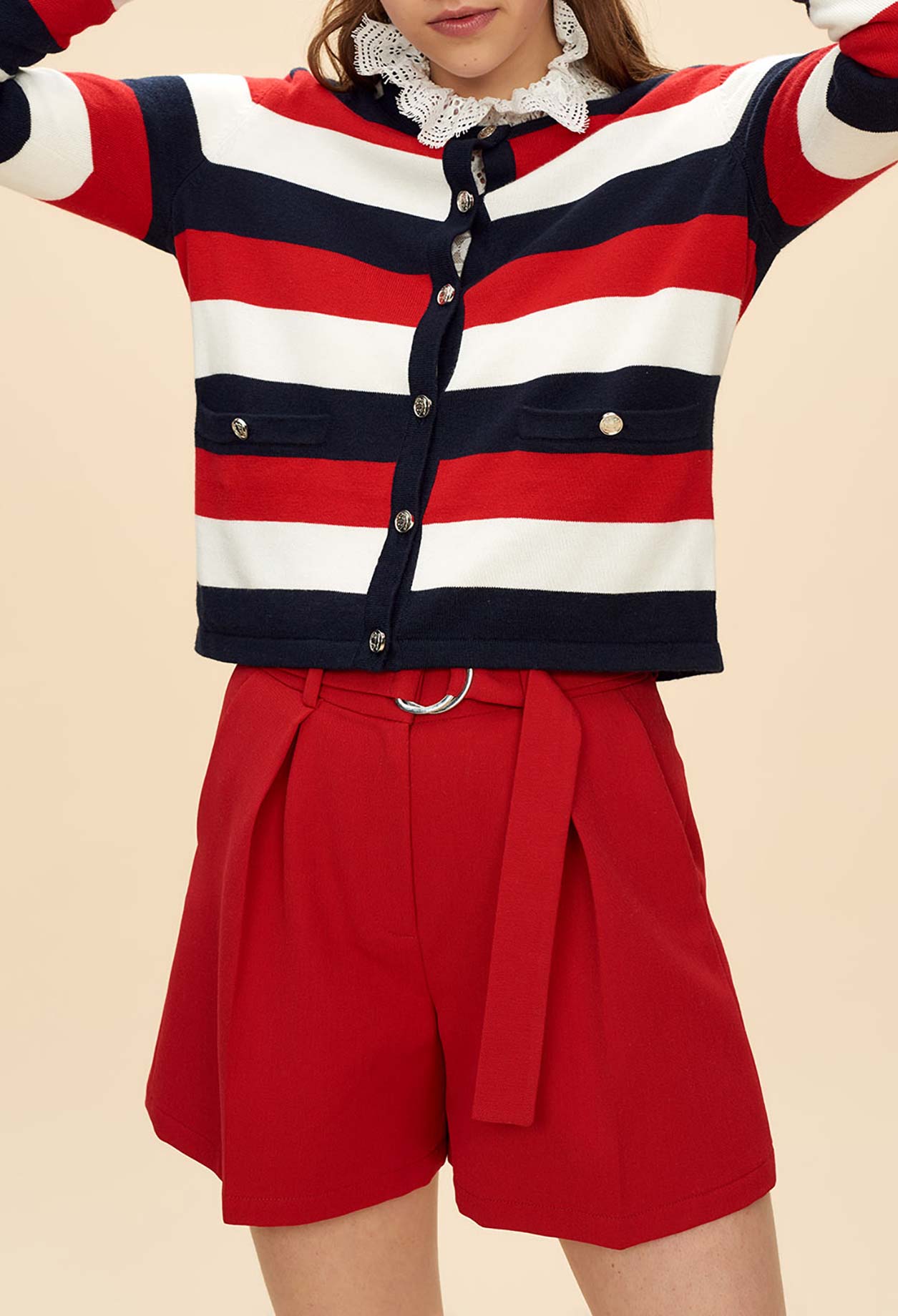 Short ceinture boucl doré Faume - seconde main