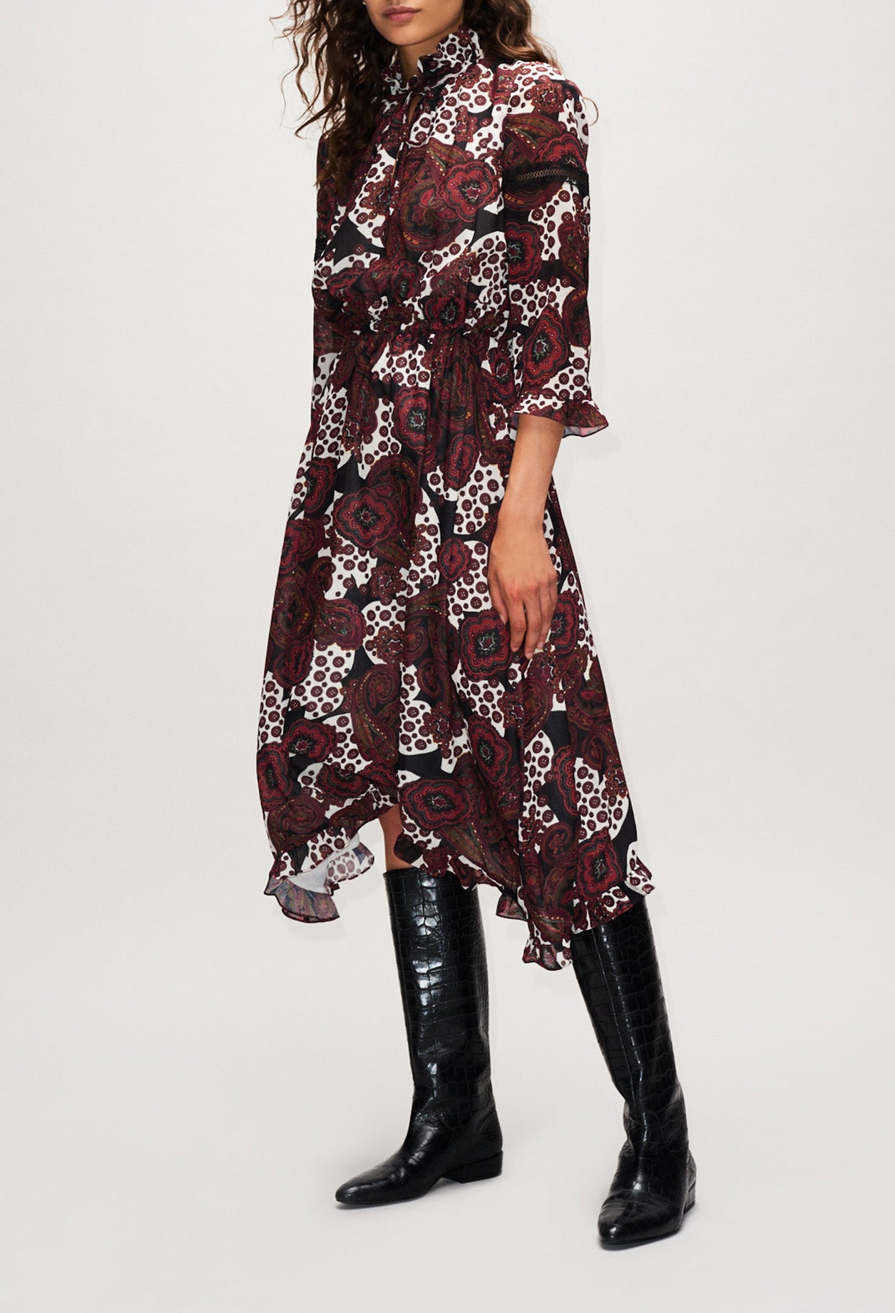 Robe longue maxi imprimée Faume - seconde main