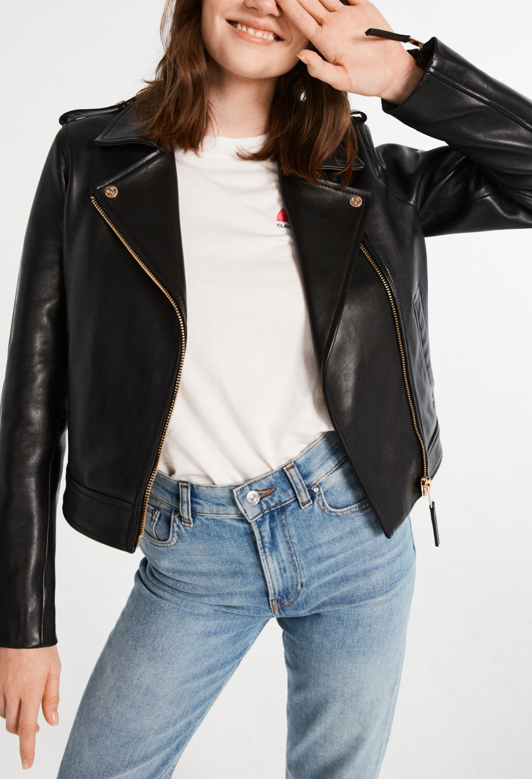 Blouson en cuir Faume - seconde main