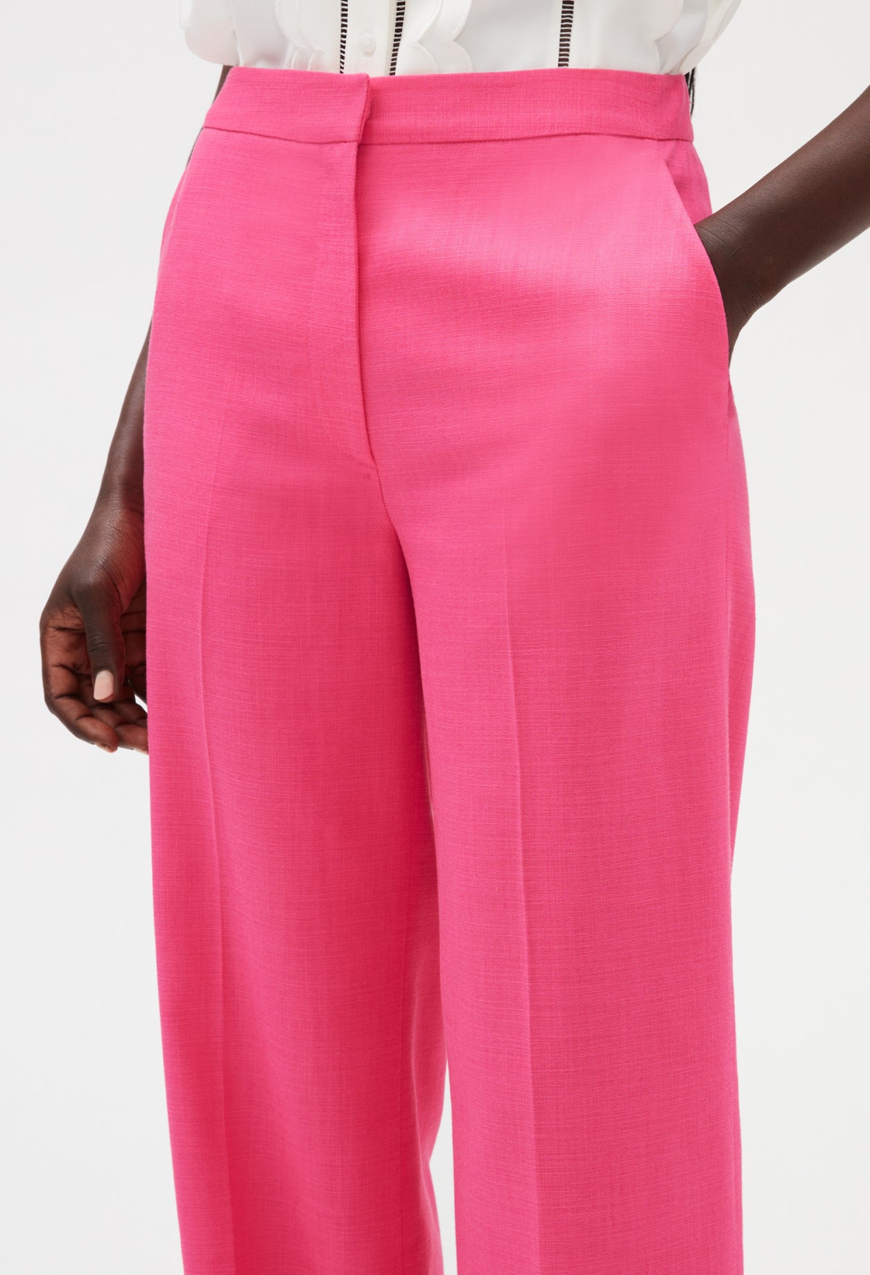 Pantalon large rose Faume - seconde main