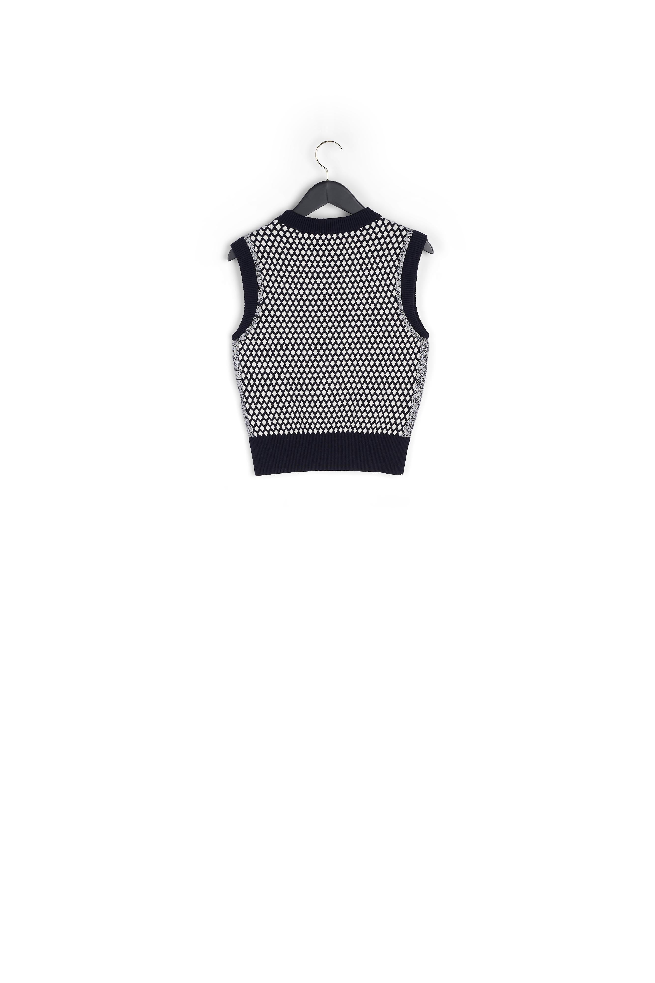 Pull sans manche à motifs graphiques Faume - seconde main