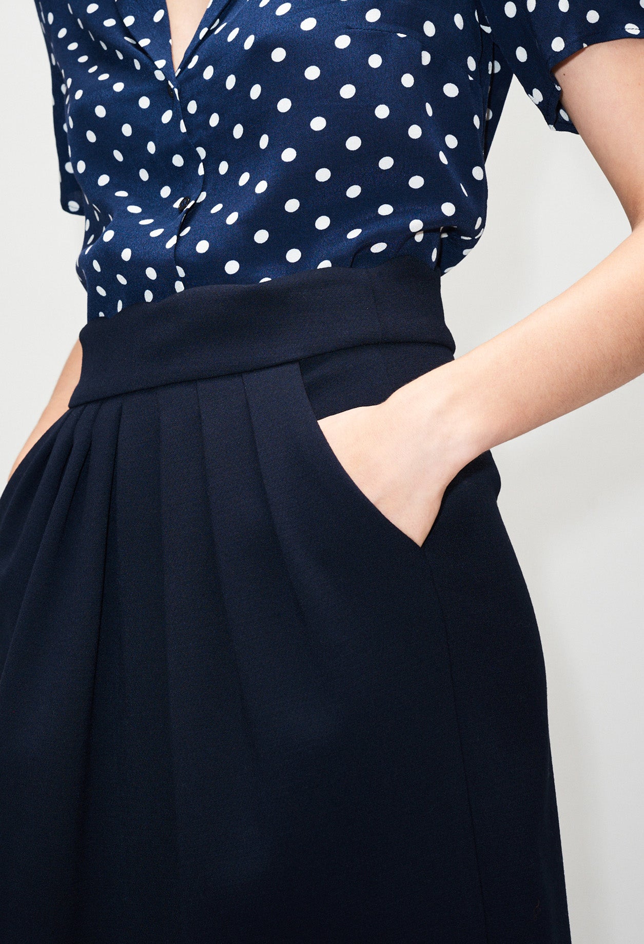 Jupe courte coupe trapèze Faume - seconde main