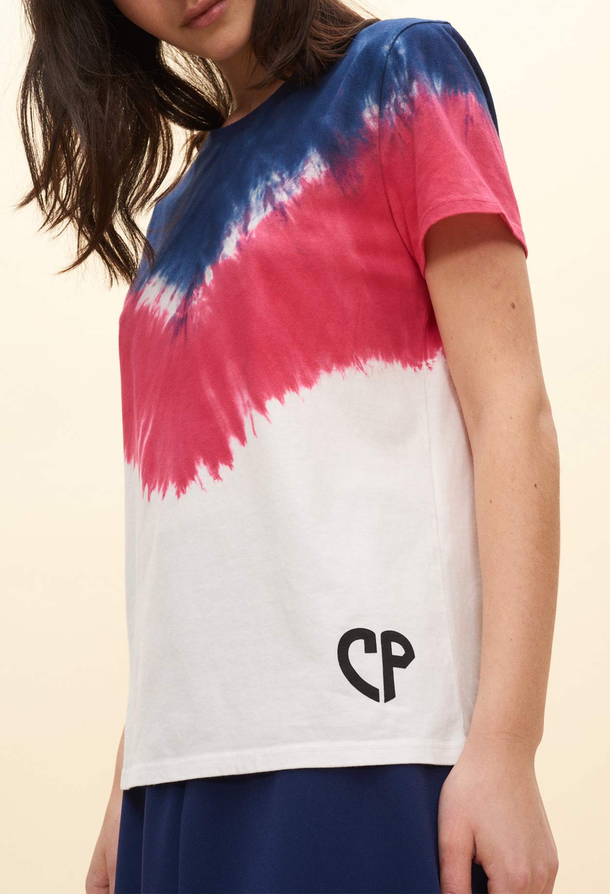 T-shirt tie & dye géométrique Faume - seconde main