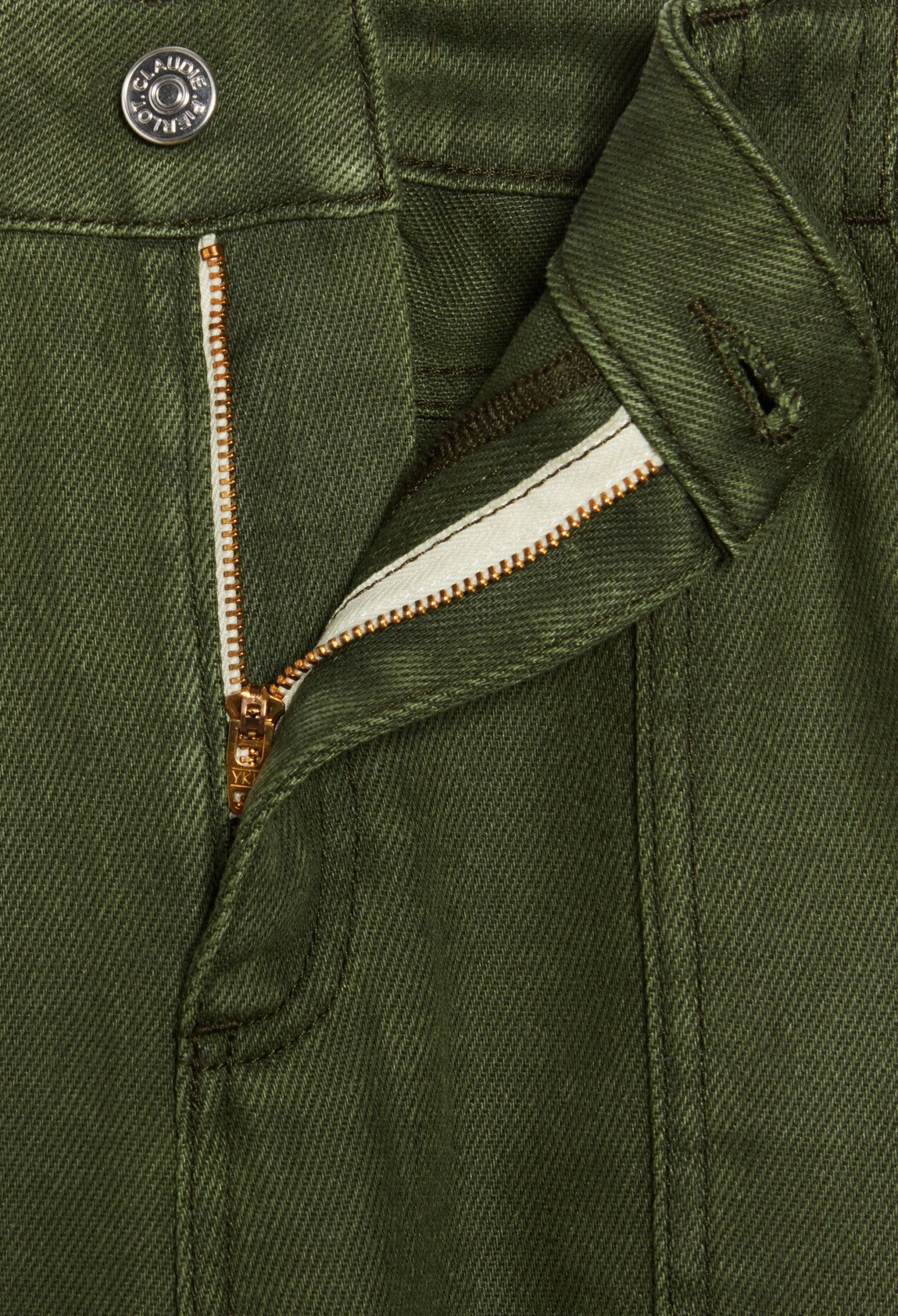 Pantalon cargo large kaki Faume - seconde main