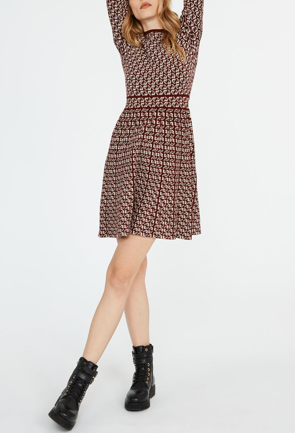 Robe courte imprimés cœur Faume - seconde main