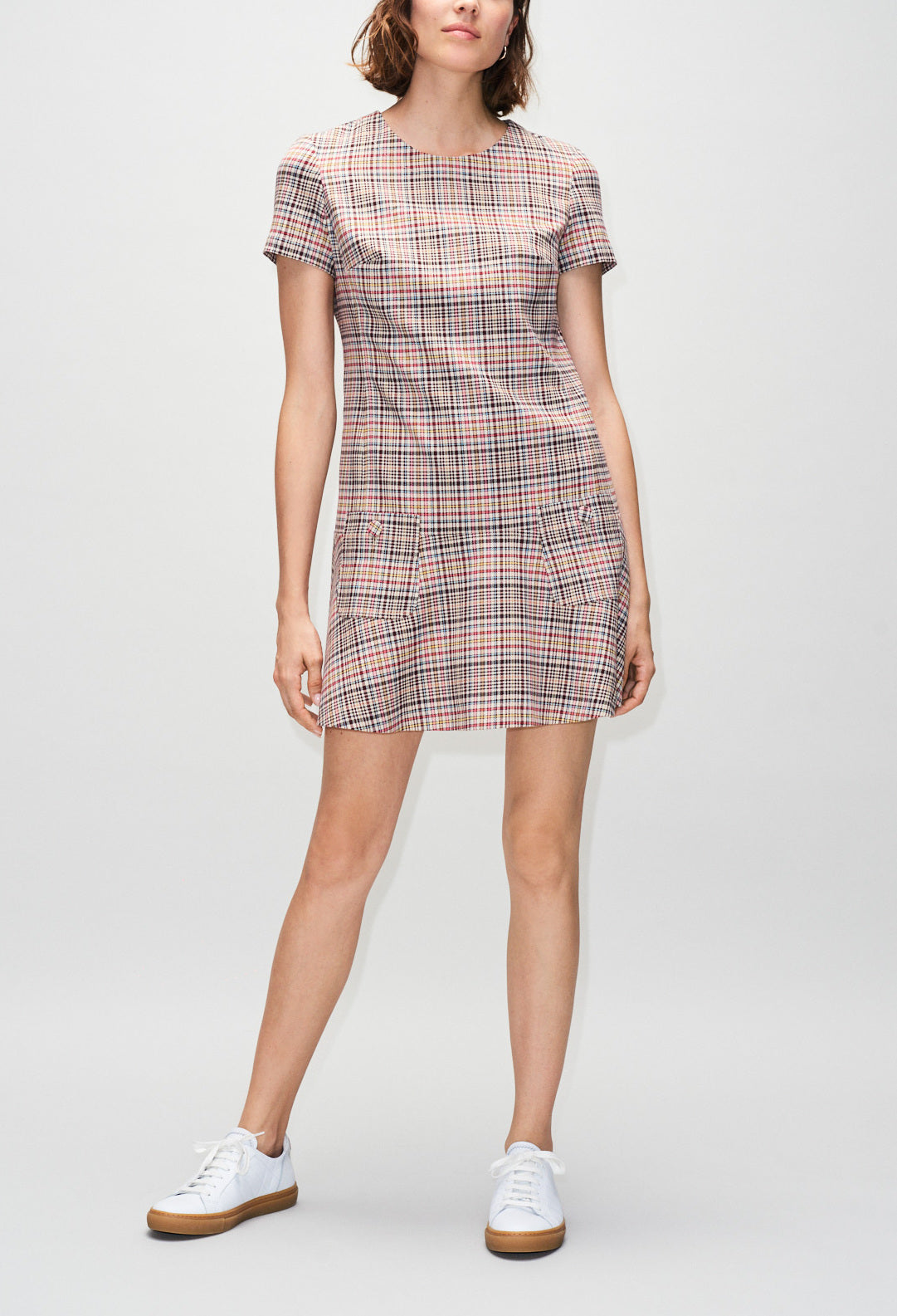 Robe manches courtes à carreaux Faume - seconde main