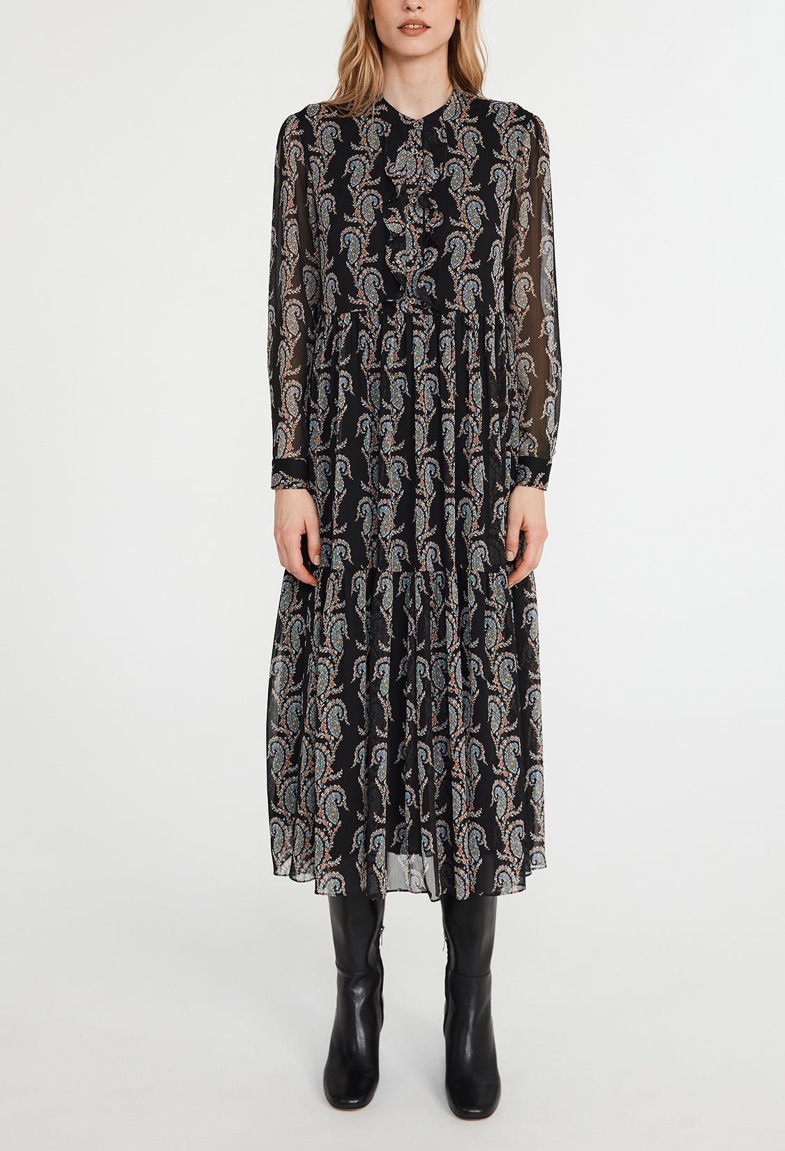 Robe longue imprimée Faume - seconde main