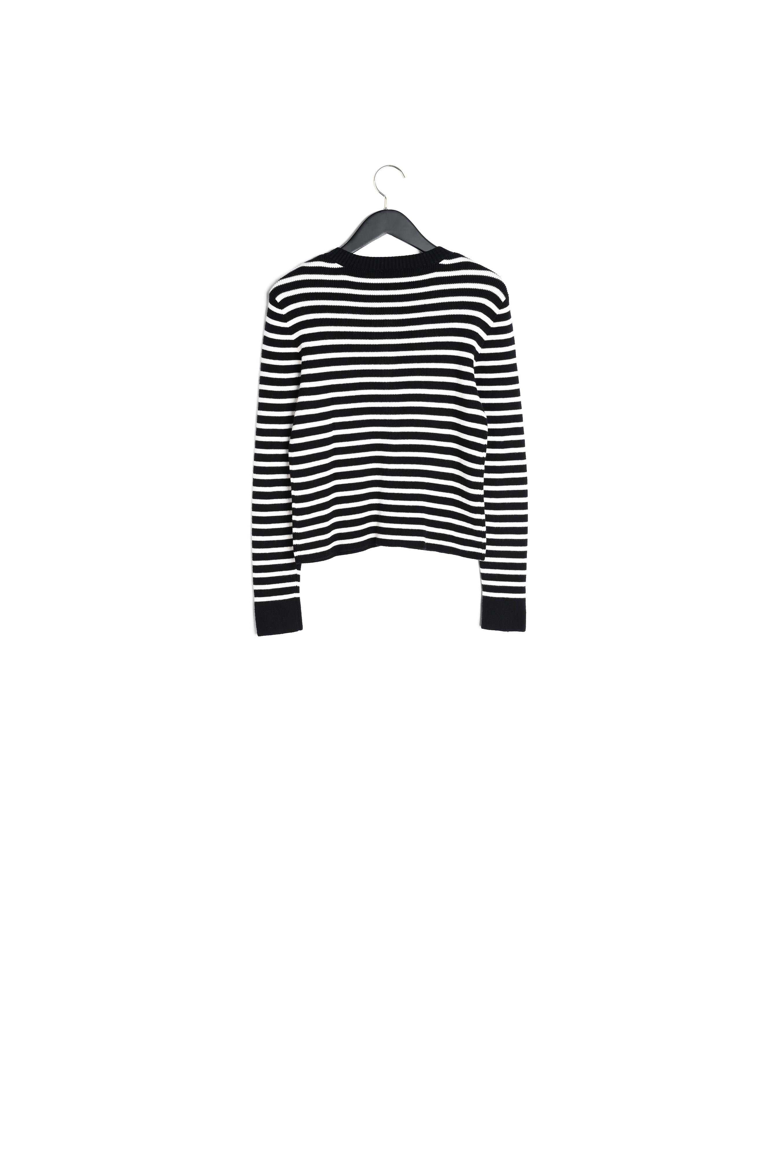 Gilet rayé maille Faume - seconde main