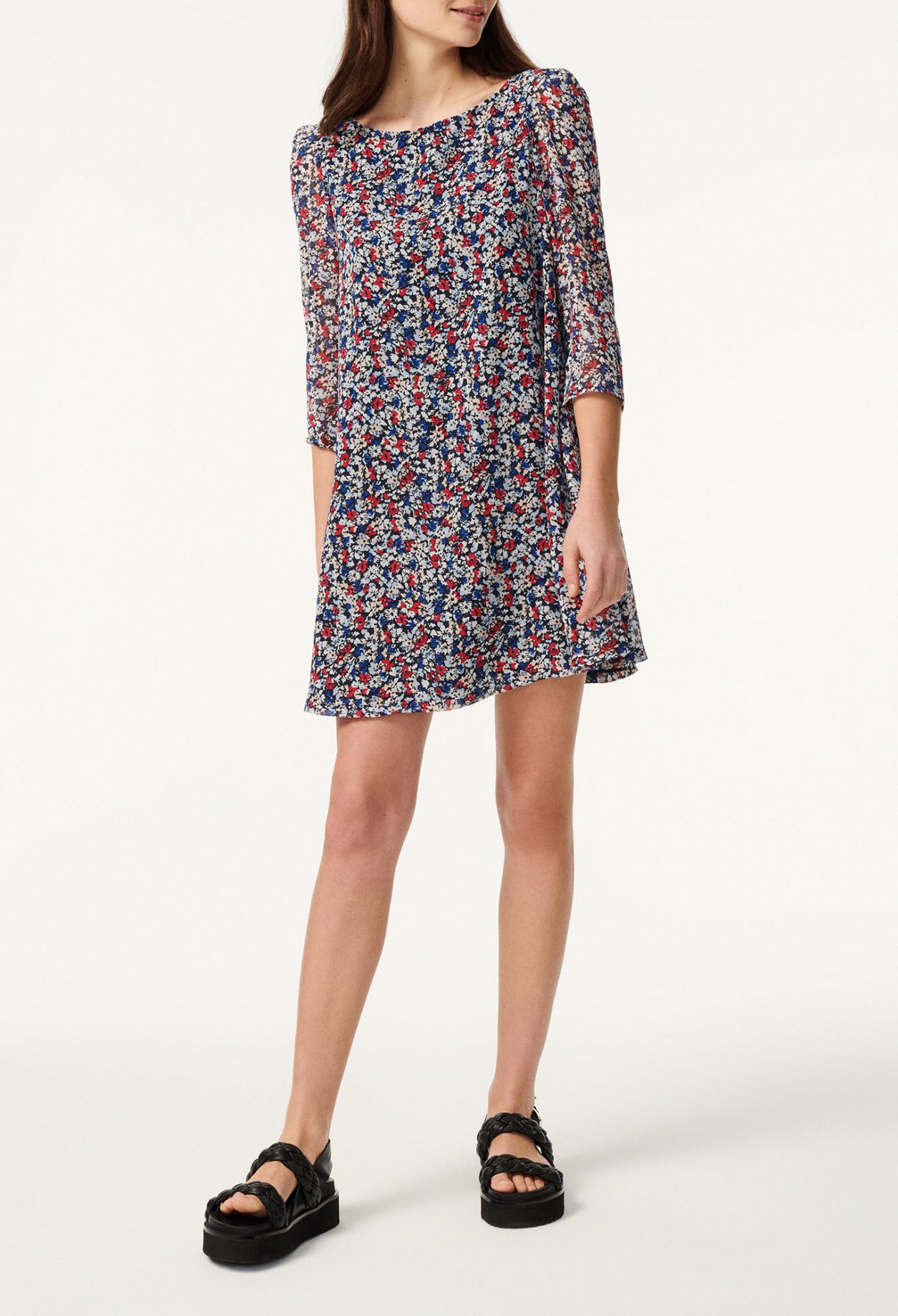 Robe courte fleurie Faume - seconde main