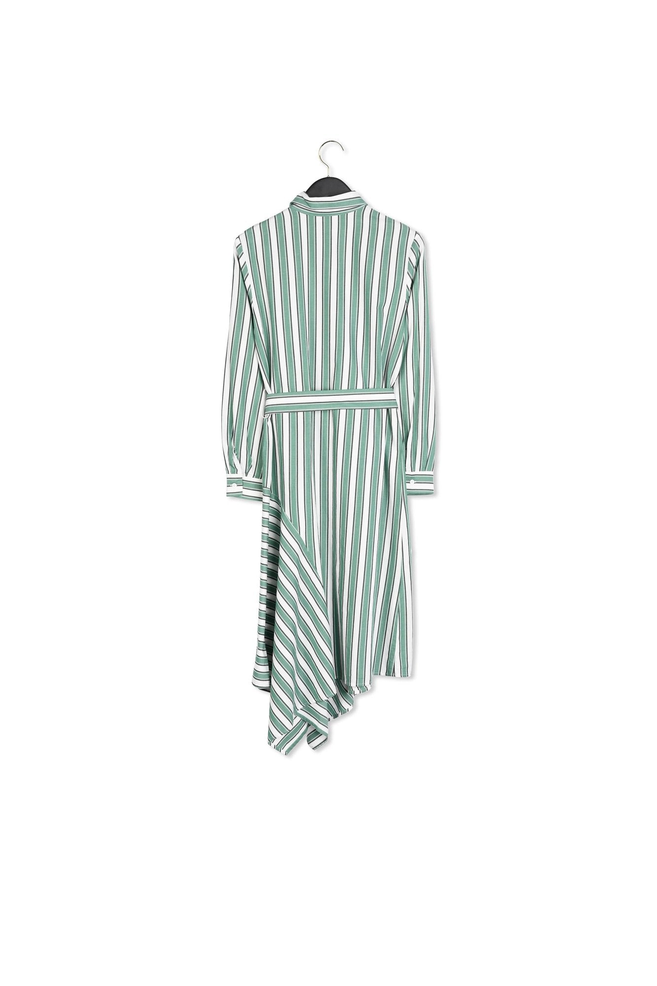 Robe chemise rayée asymétrique Faume - seconde main