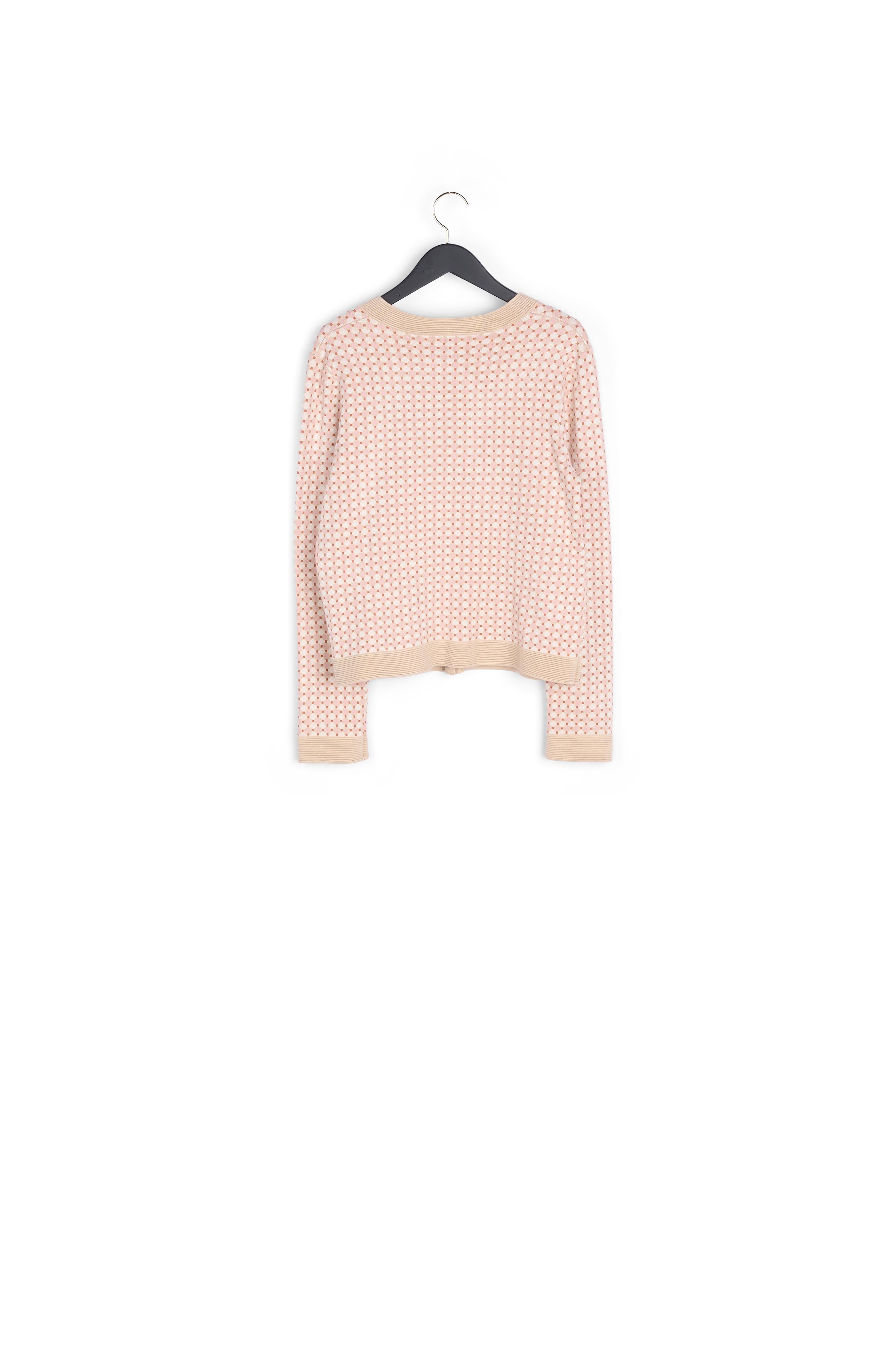 Cardigan maille à motifs Faume - seconde main