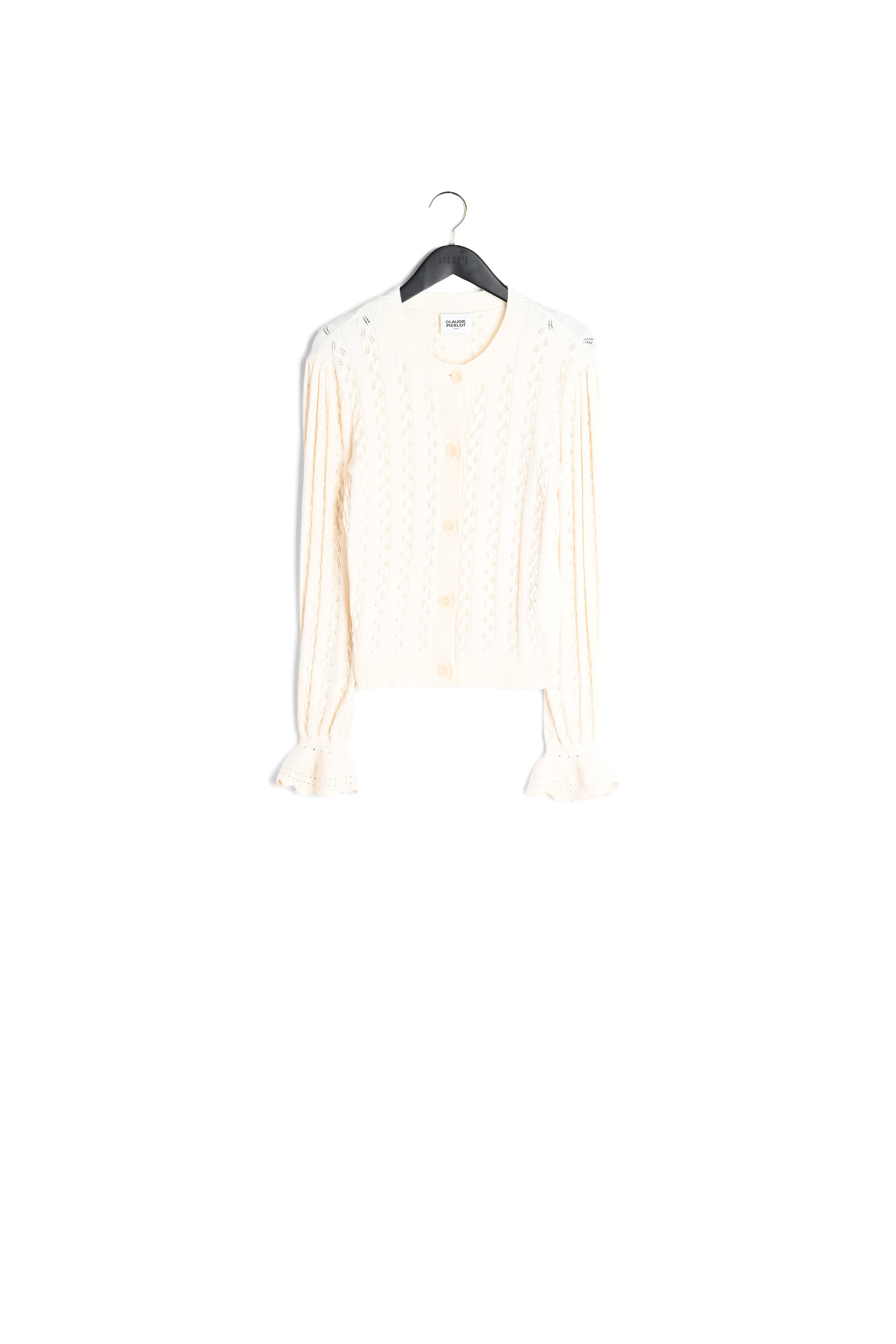 Cardigan maille écru Faume - seconde main