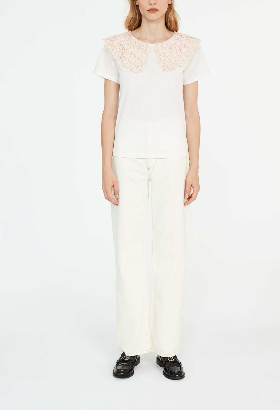 T-shirt col oversize Faume - seconde main