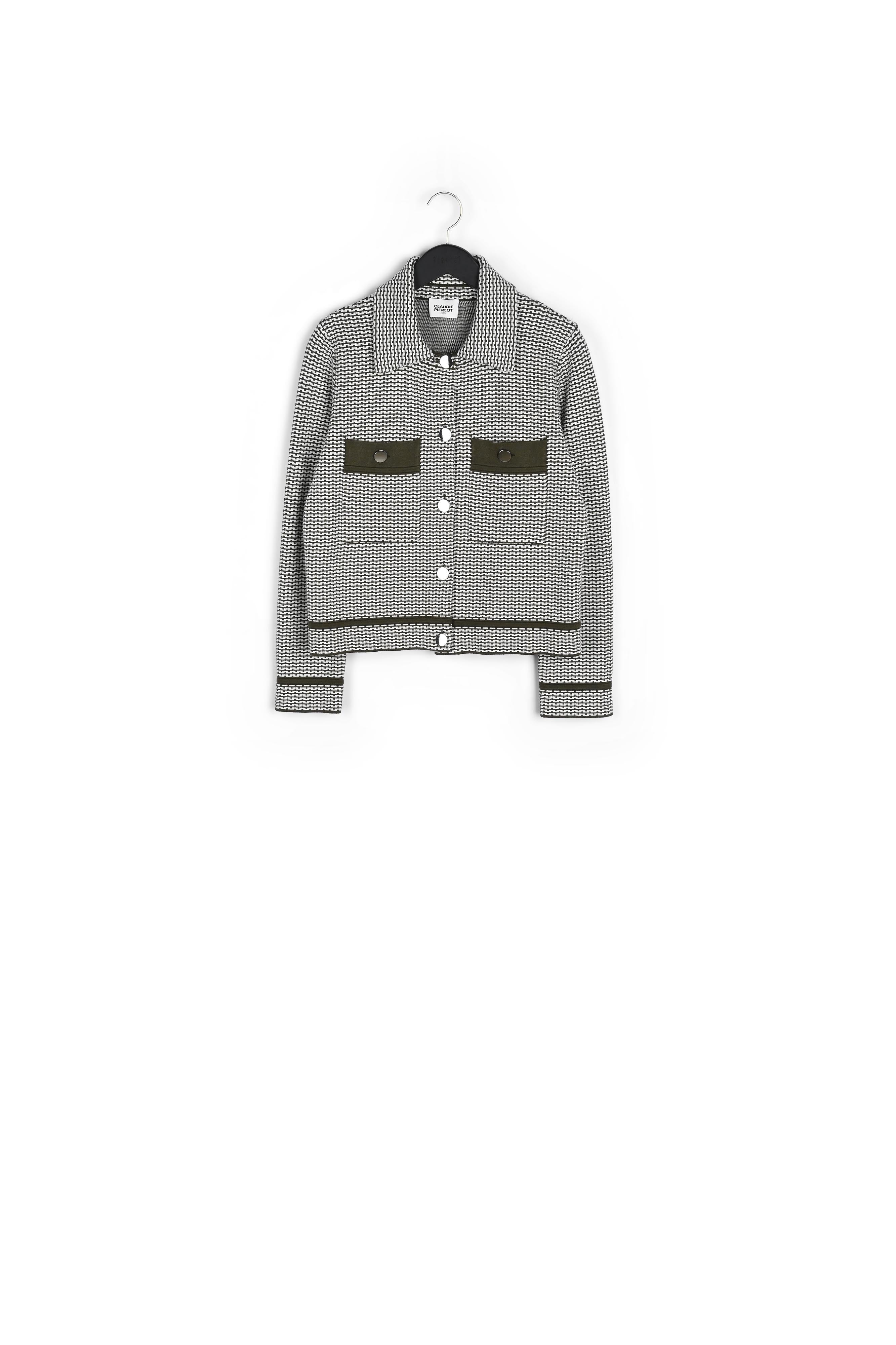 Cardigan maille à motifs graphiques Faume - seconde main