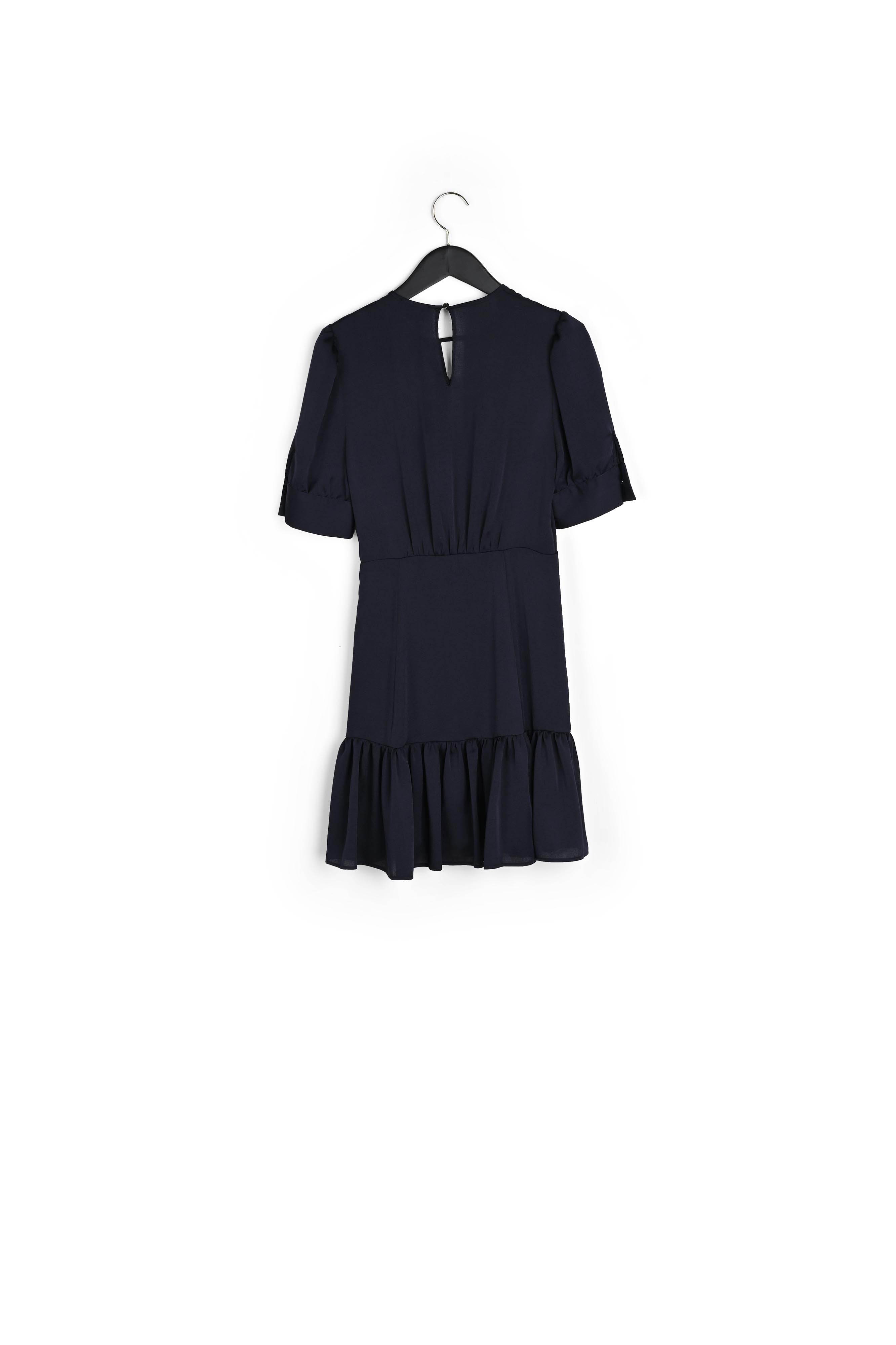 Robe courte volantée marine Faume - seconde main