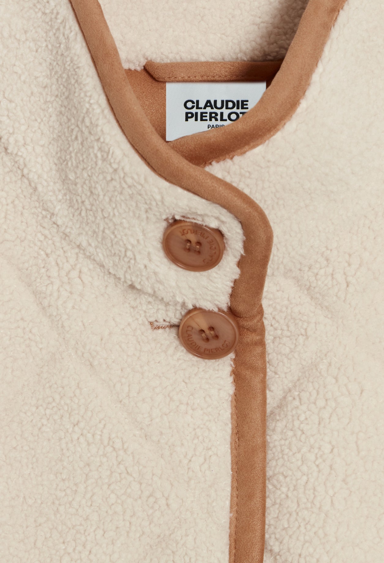 Manteau effet peau lainée Faume - seconde main