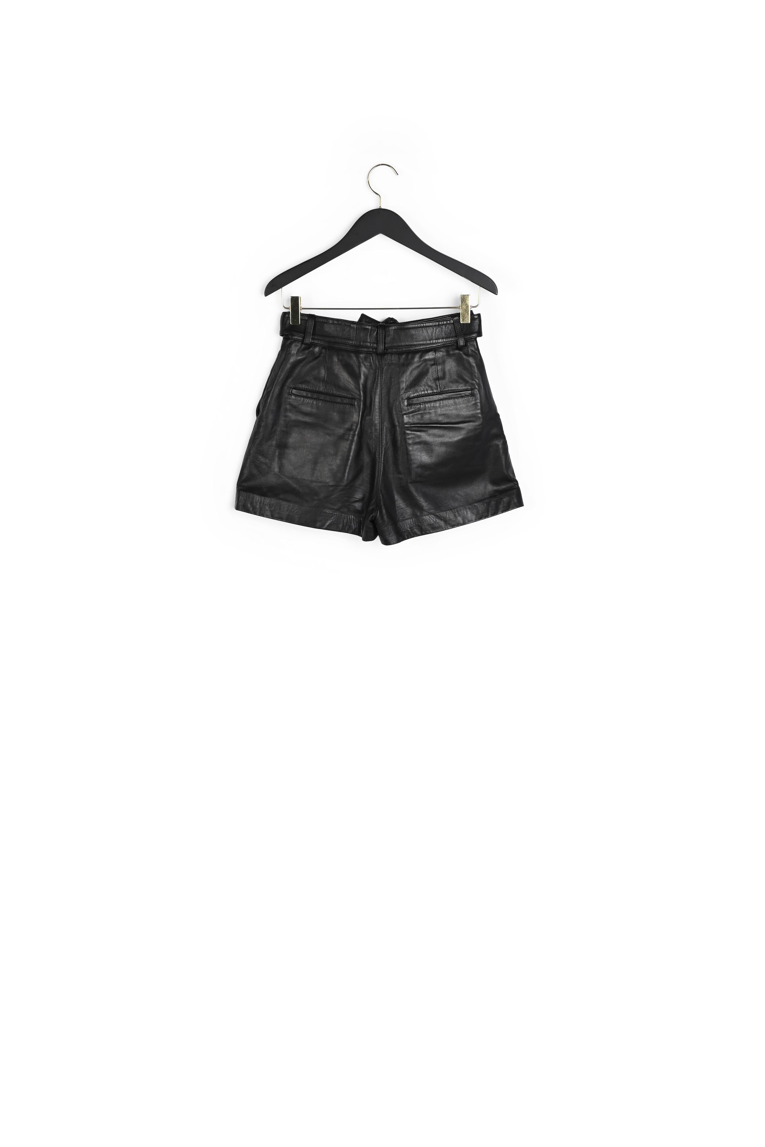 Short cuir noir Faume - seconde main