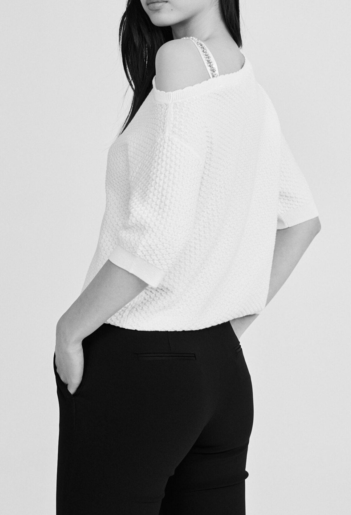 Pull à encolure asymétrique Faume - seconde main