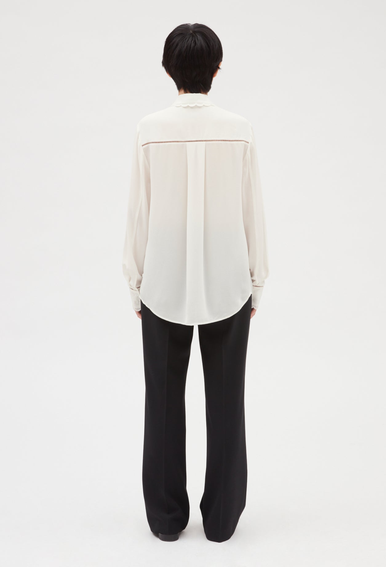 Chemise soie écrue Faume - seconde main