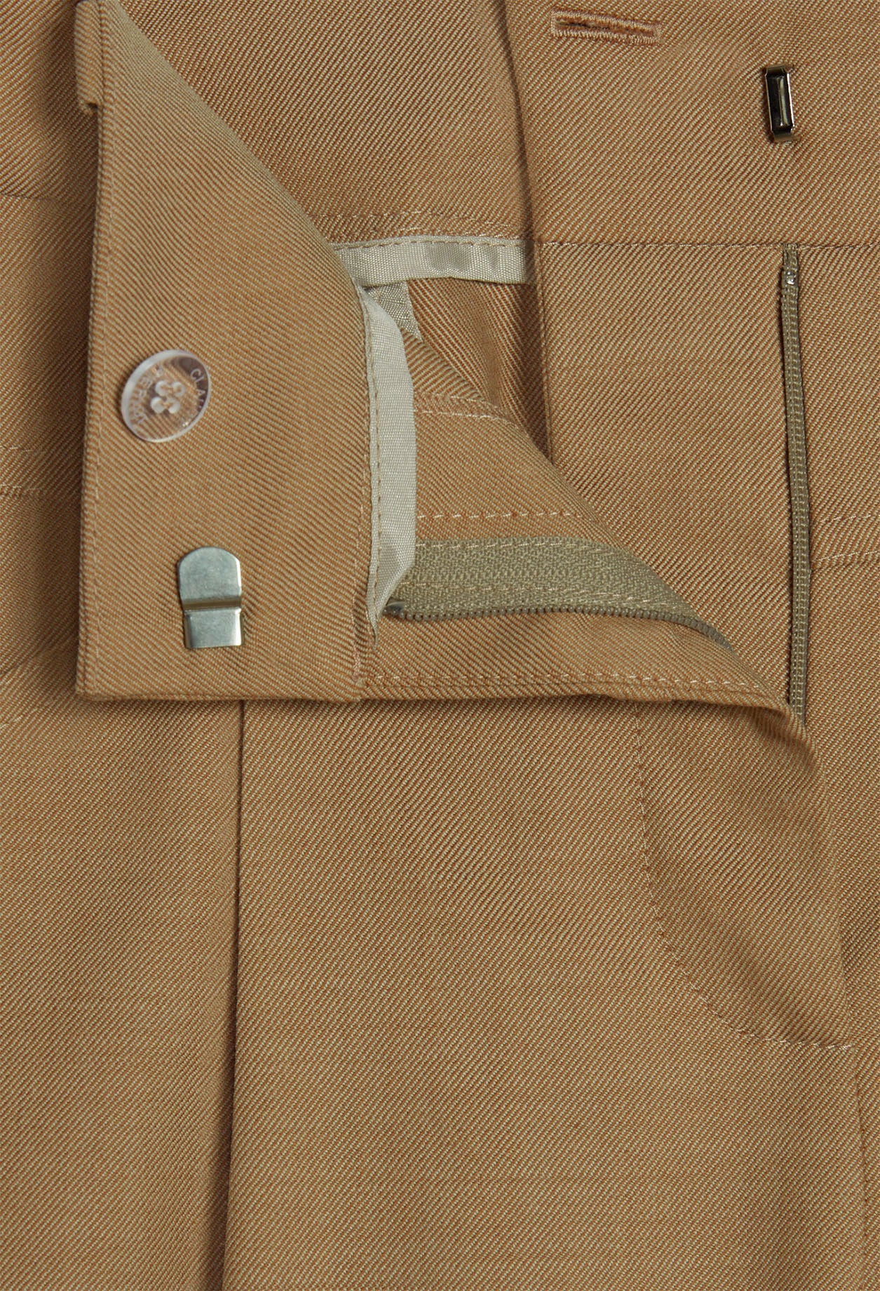 Pantalon à revers laine traçable Faume - seconde main