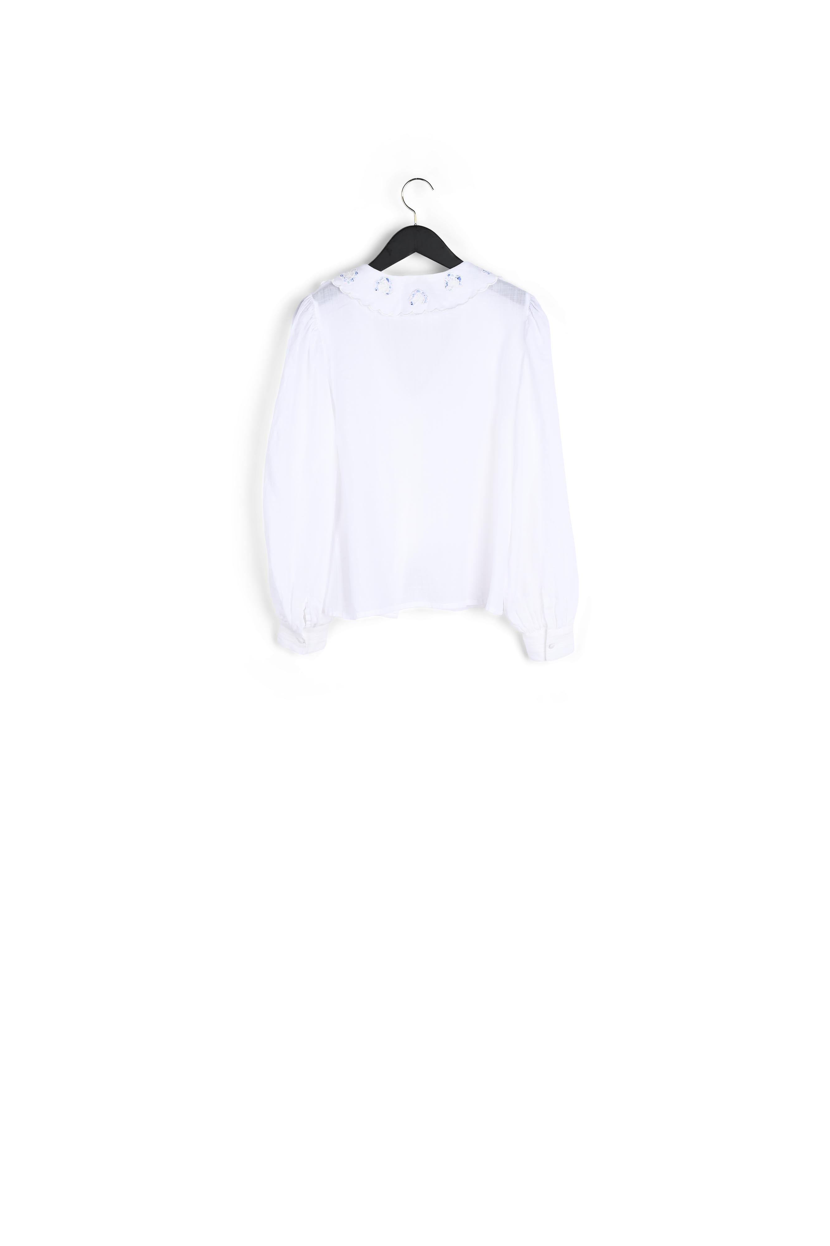 Chemise à col brodé Faume - seconde main