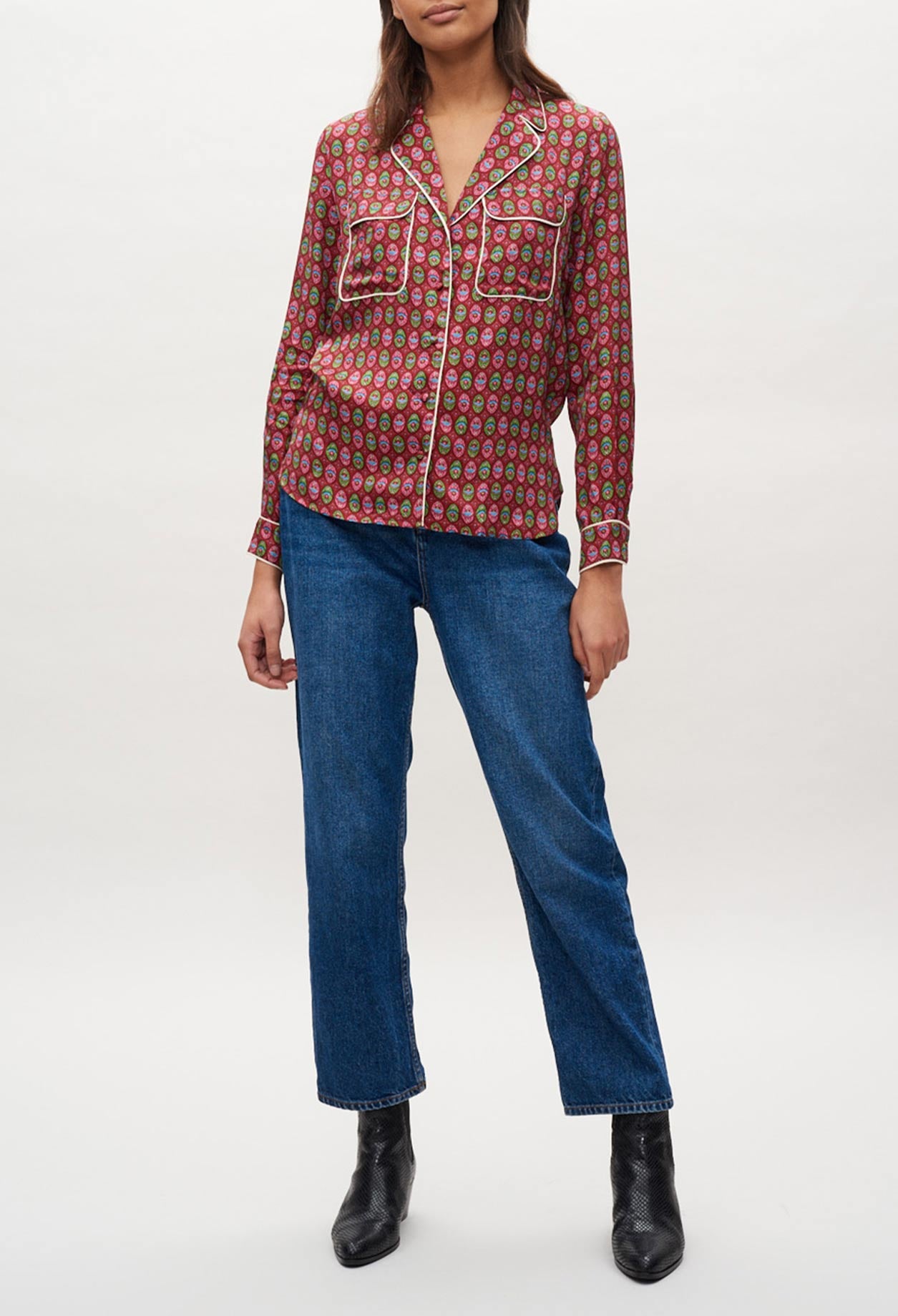 Blouse à motifs Faume - seconde main