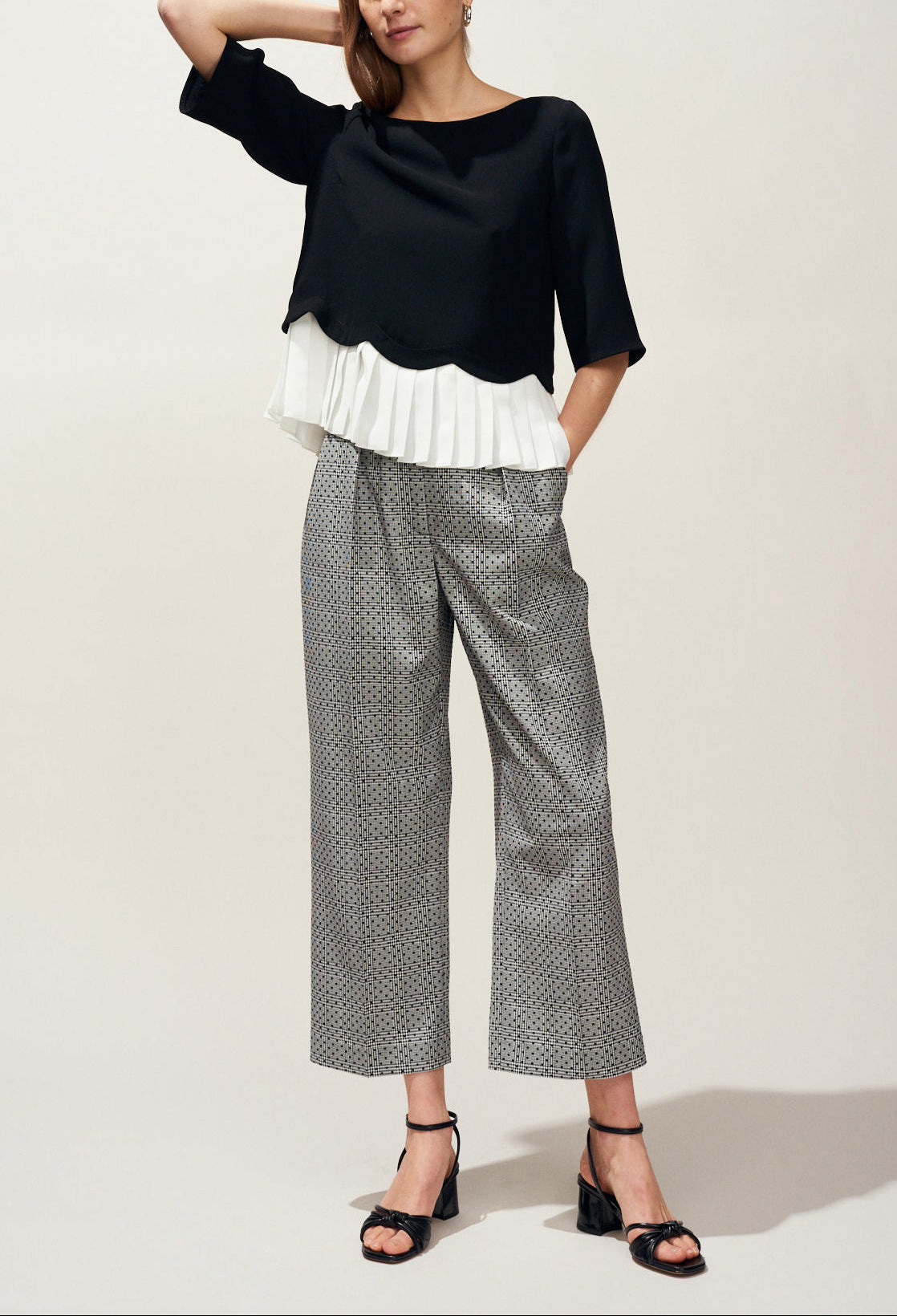 Top plissé détail d coquills Faume - seconde main