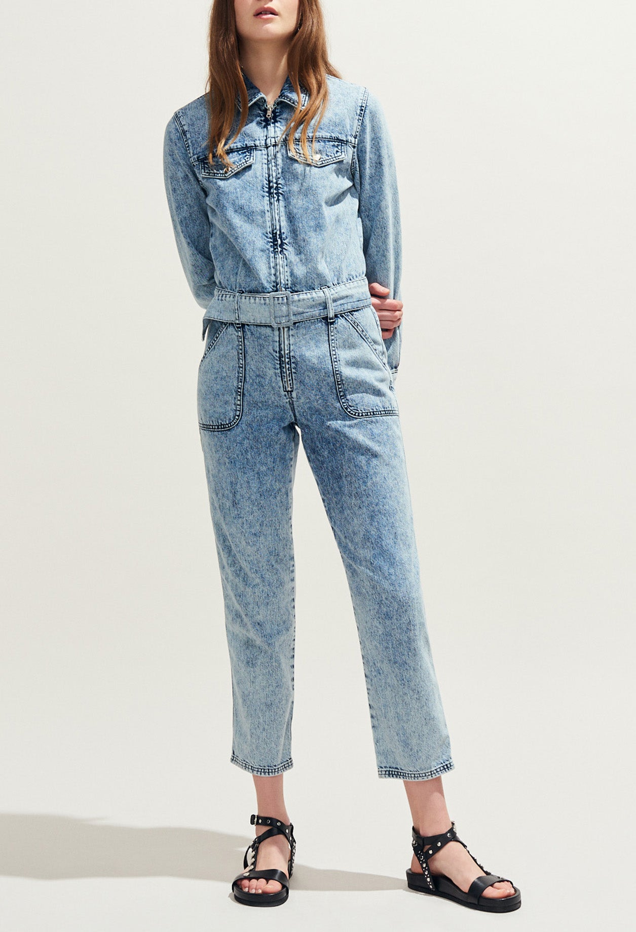 Combinaison en jean tie&dye Faume - seconde main