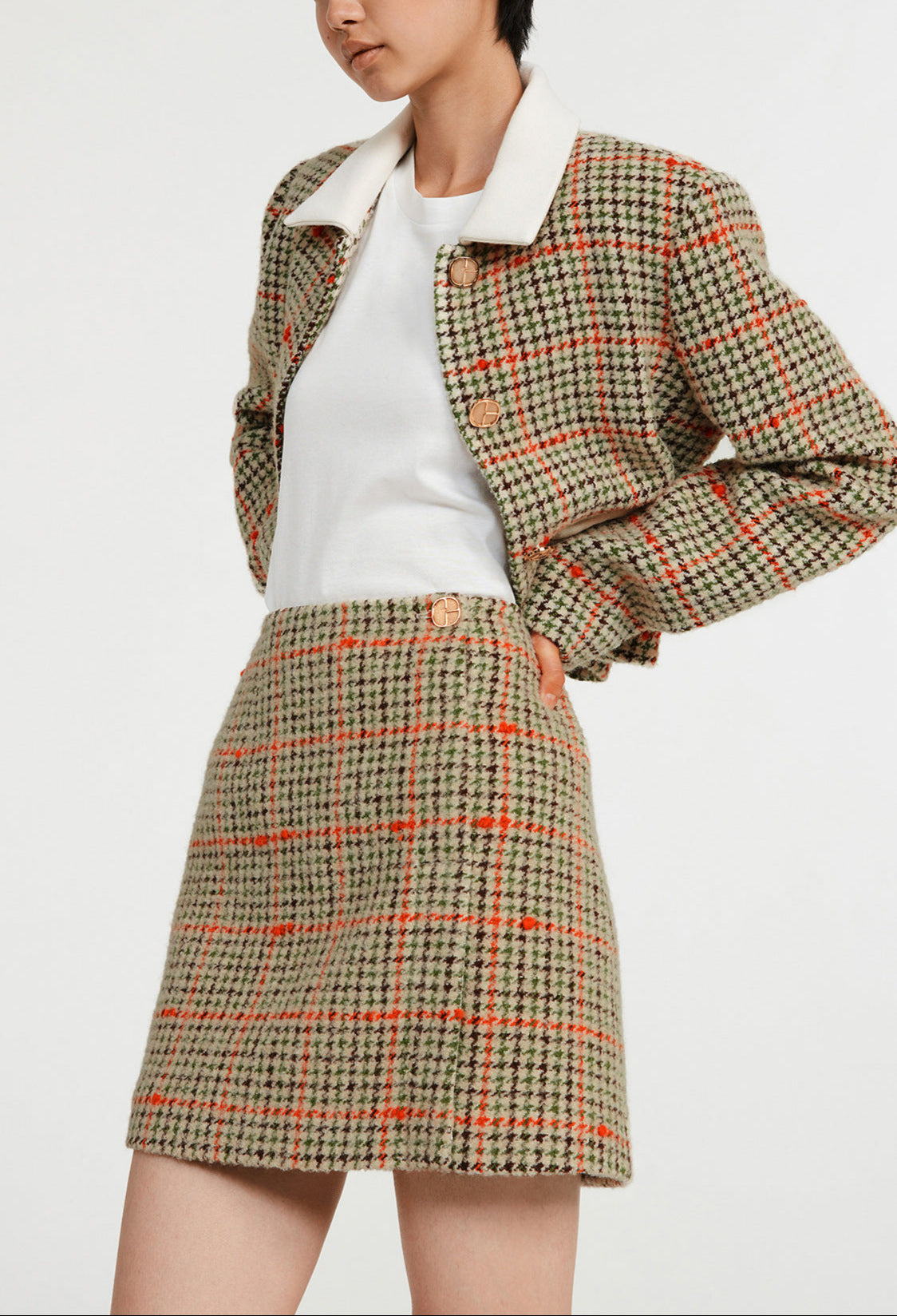 Jupe courte à carreaux Faume - seconde main