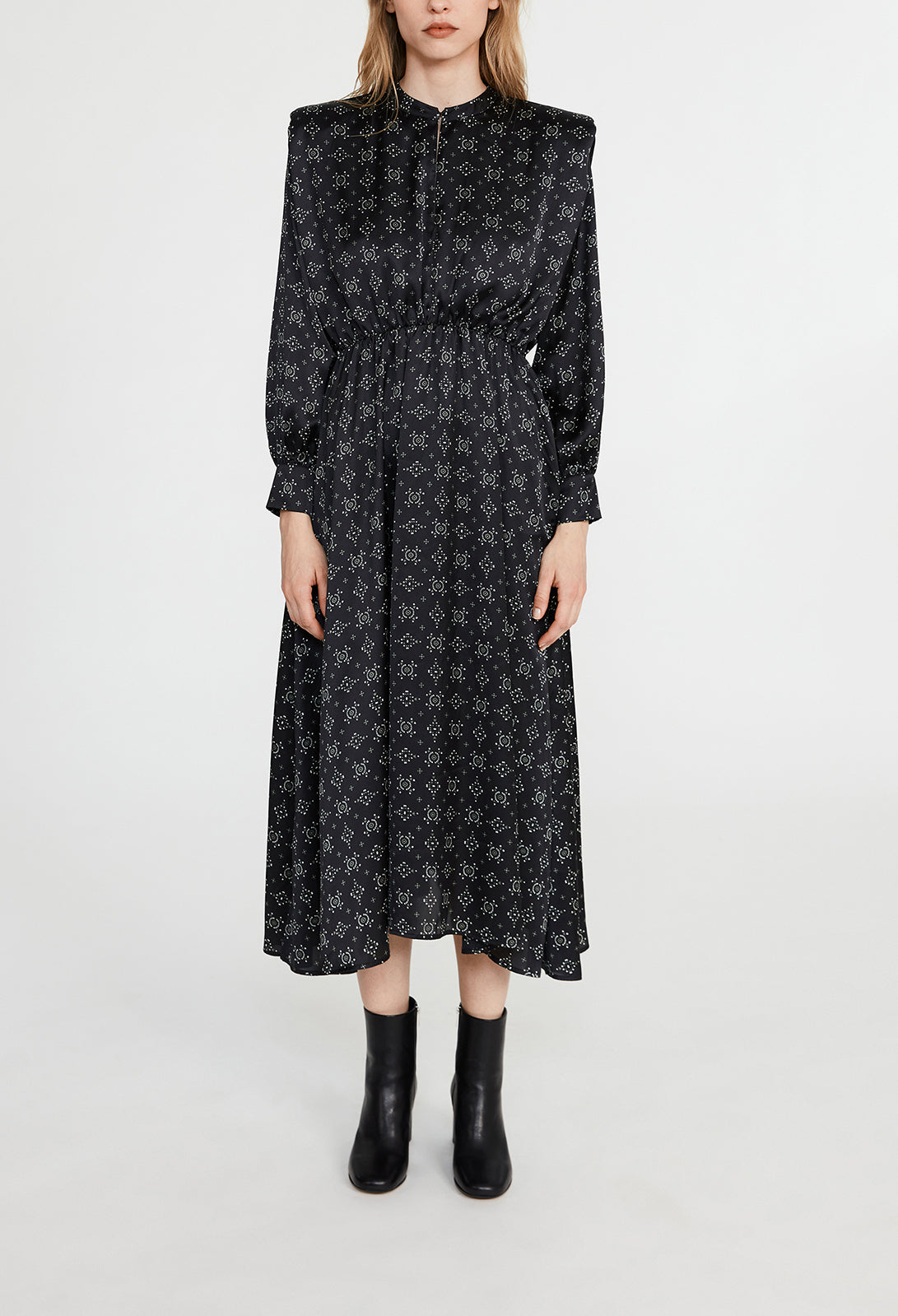 Robe longue à motifs géométrique Faume - seconde main