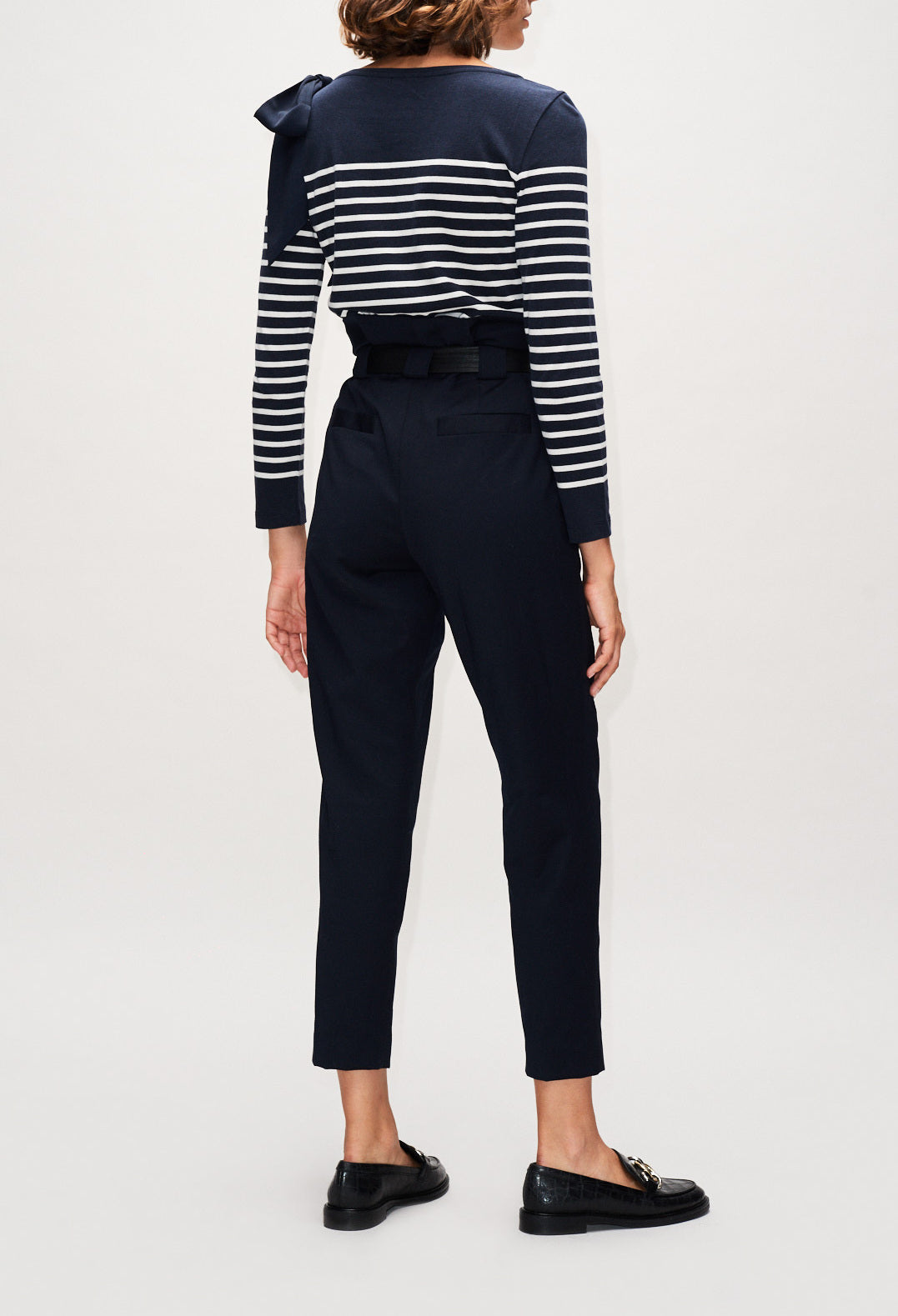 Pantalon taille haute ceinturé Faume - seconde main