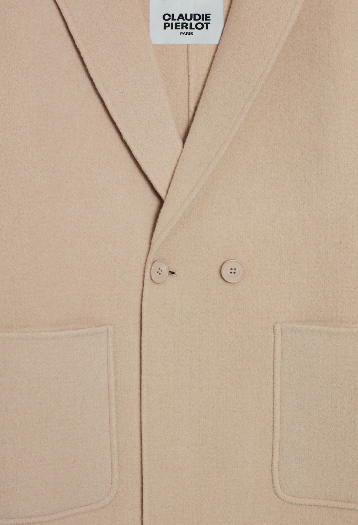 Manteau droit col croisé Faume - seconde main
