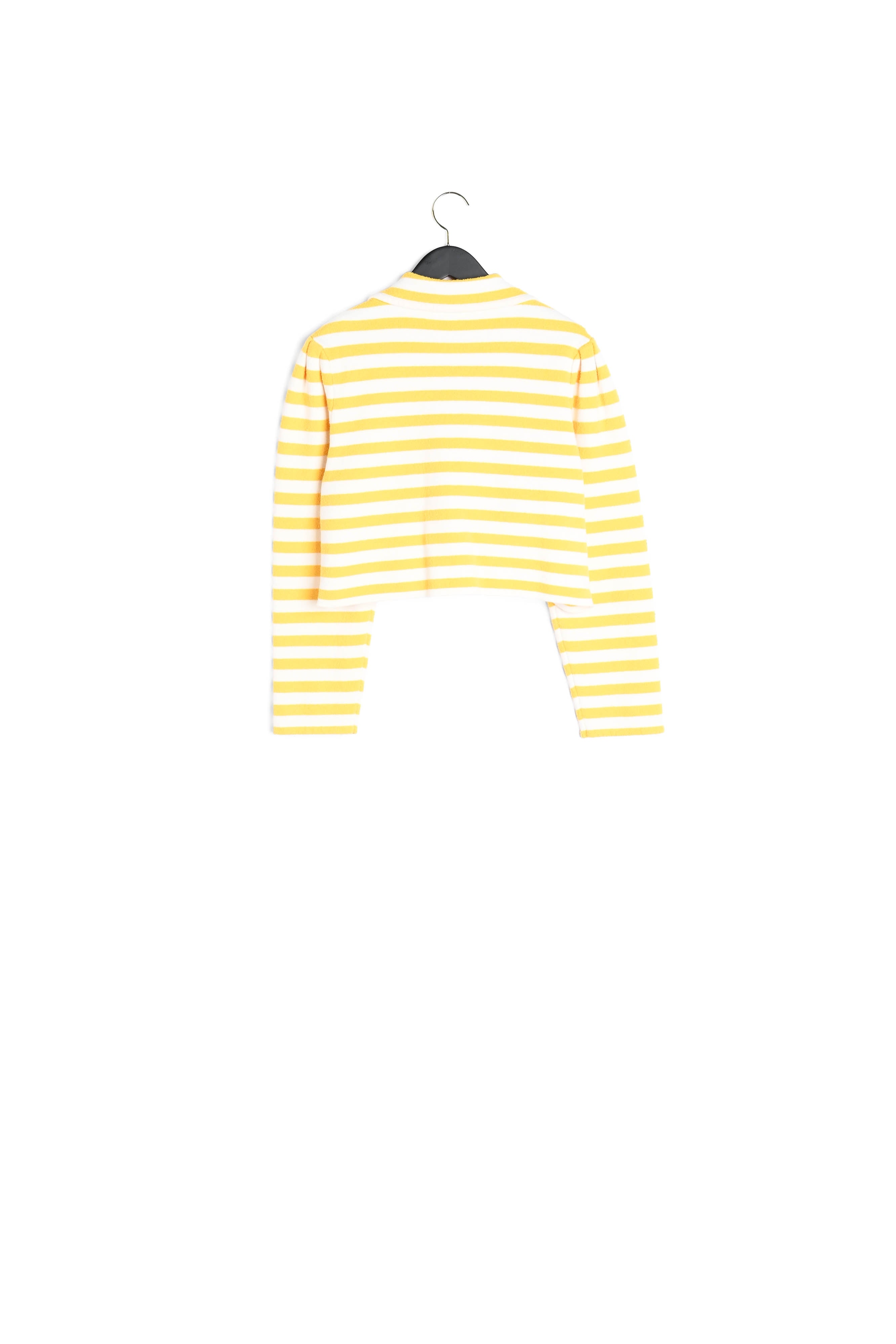 Cardigan court éponge rayé Faume - seconde main