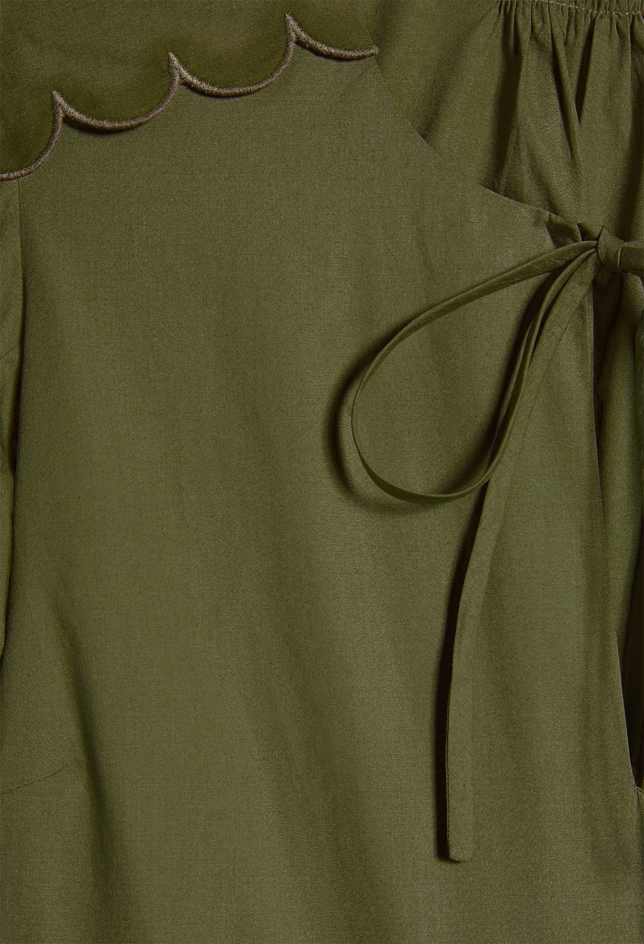 Robe courte ceinturée en coton bio Faume - seconde main