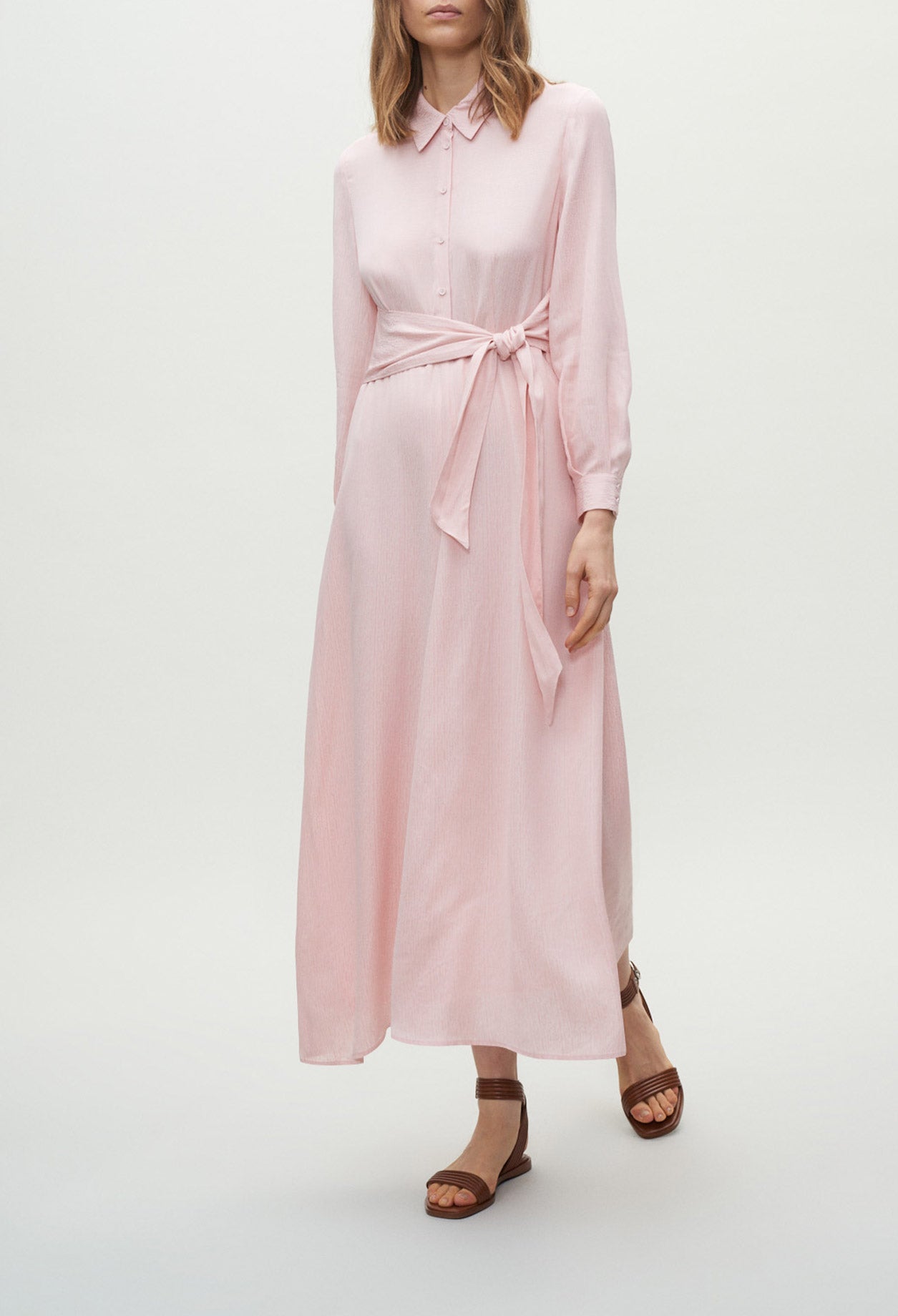 Robe chemise longue ceinturée Faume - seconde main